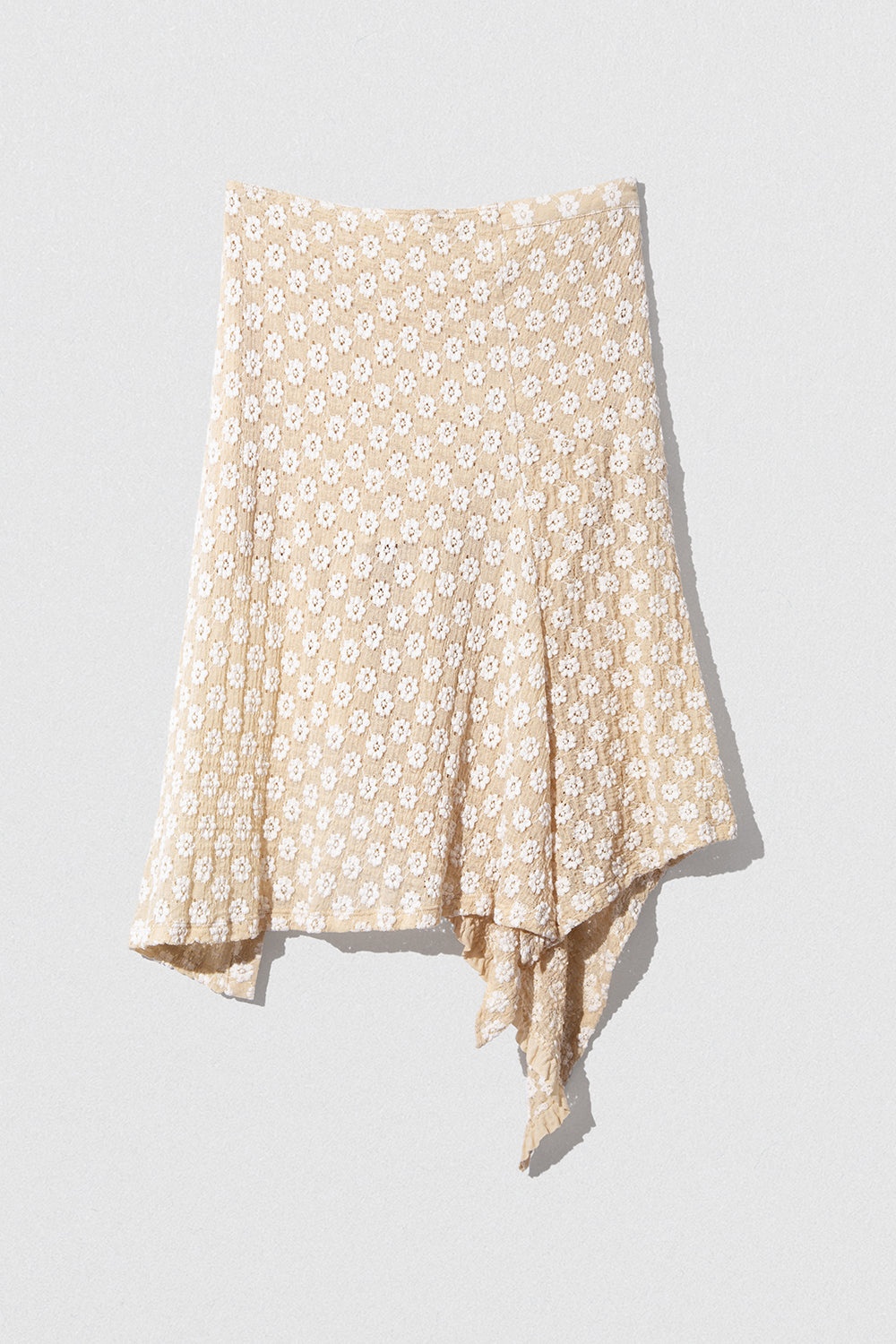 RUBI SKIRT BEIGE FLORAL LACE - 5