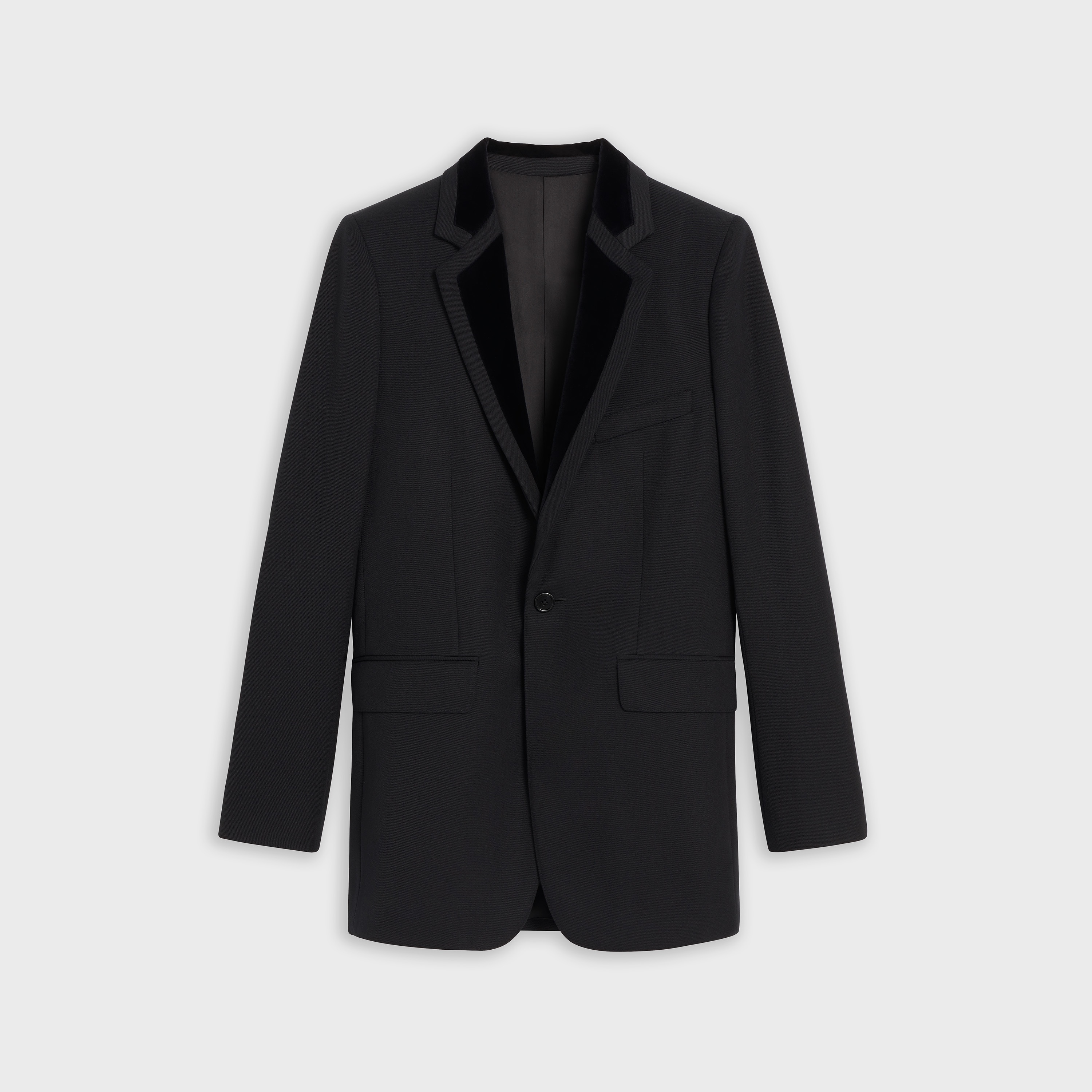 CLASSIC JACKET IN WOOL GABARDINE - 1