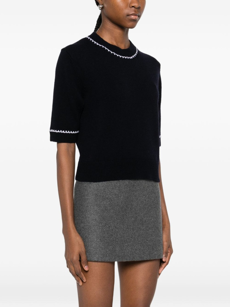 contrast-trim T-shirt 3