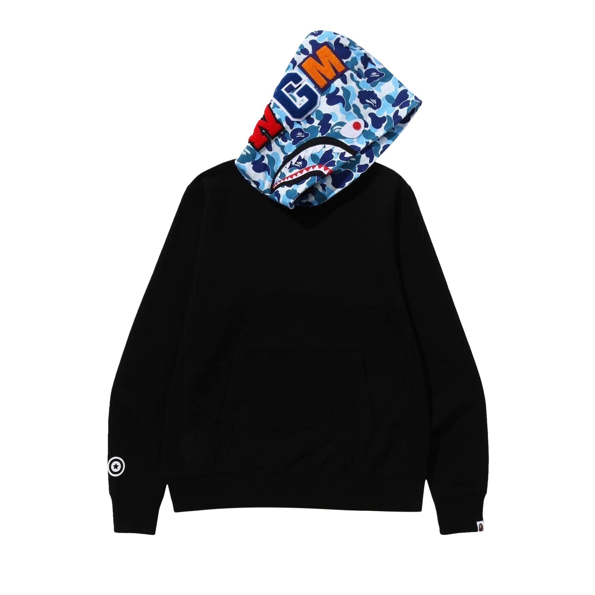 BAPE ABC Camo Shark Pullover Hoodie 'Black' - 1