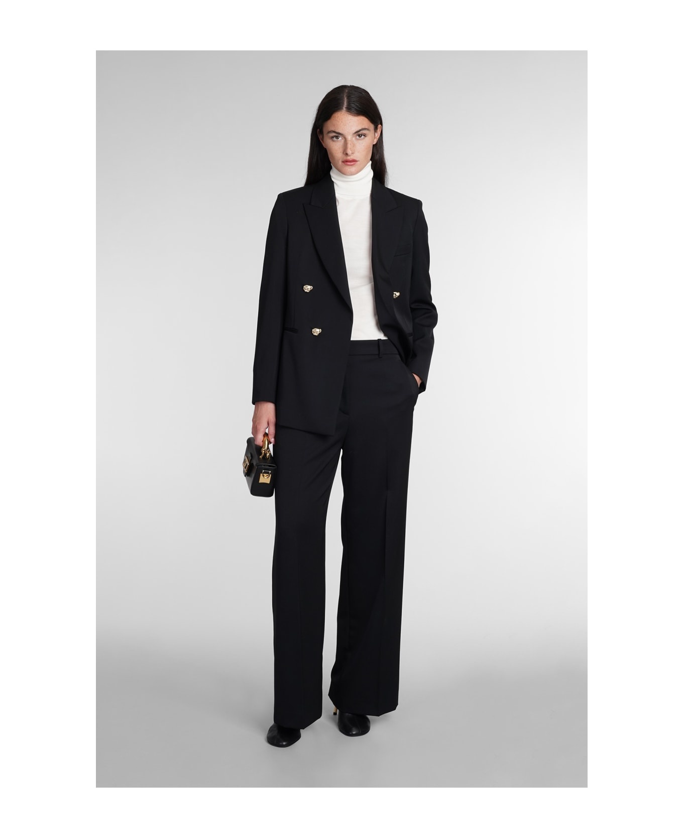 High-waisted Wool Trousers - 2