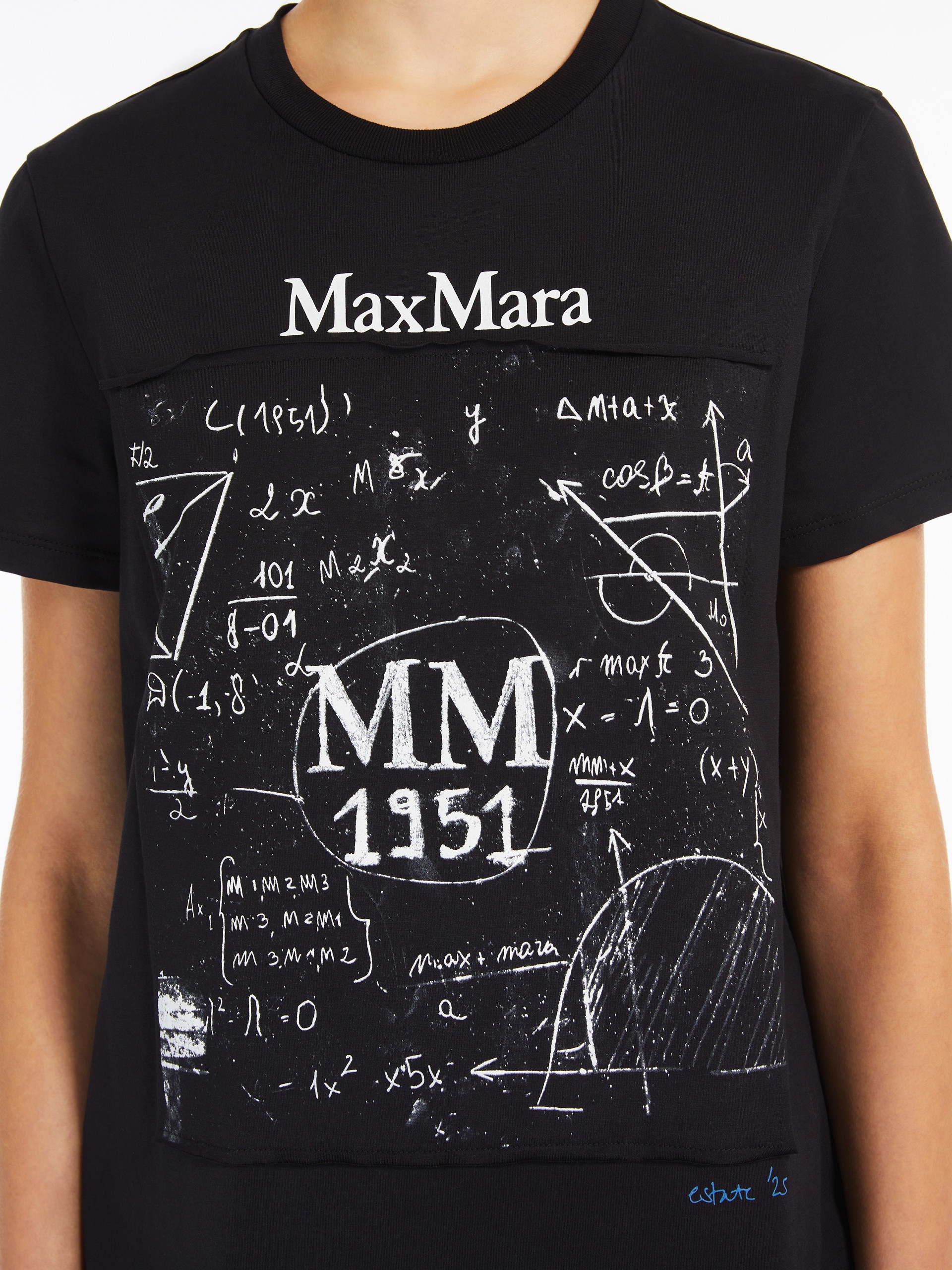 Max Mara COLIBRI Printed cotton regular T-shirt | REVERSIBLE