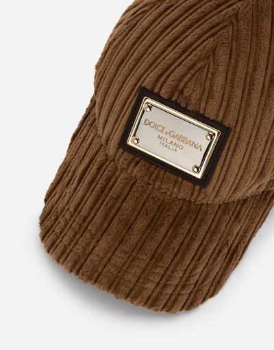 Dolce & Gabbana Corduroy baseball cap outlook