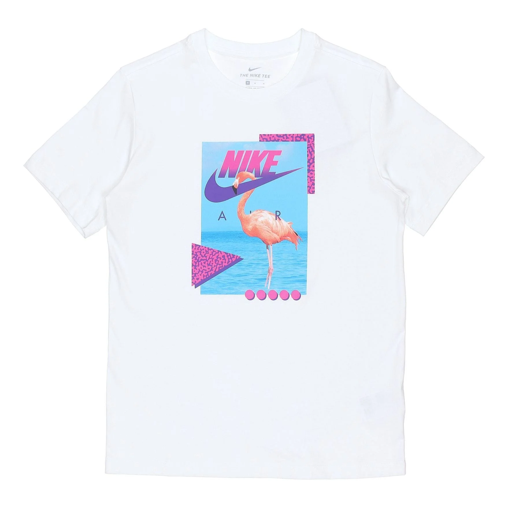 Nike AS 남성 나이키 Sportswear 티 비치 FLAMINGO 백색 DD1283-100 - 1