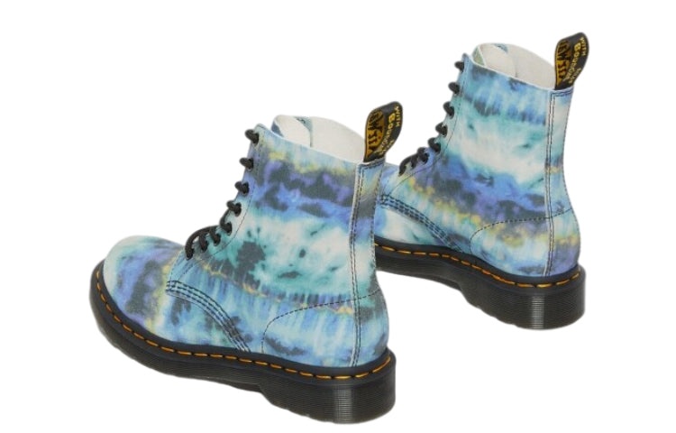 (WMNS) Dr. Martens 1460 Pascal Tie Dye Leather Lace Up Boots 'Blue' 27242400 - 4