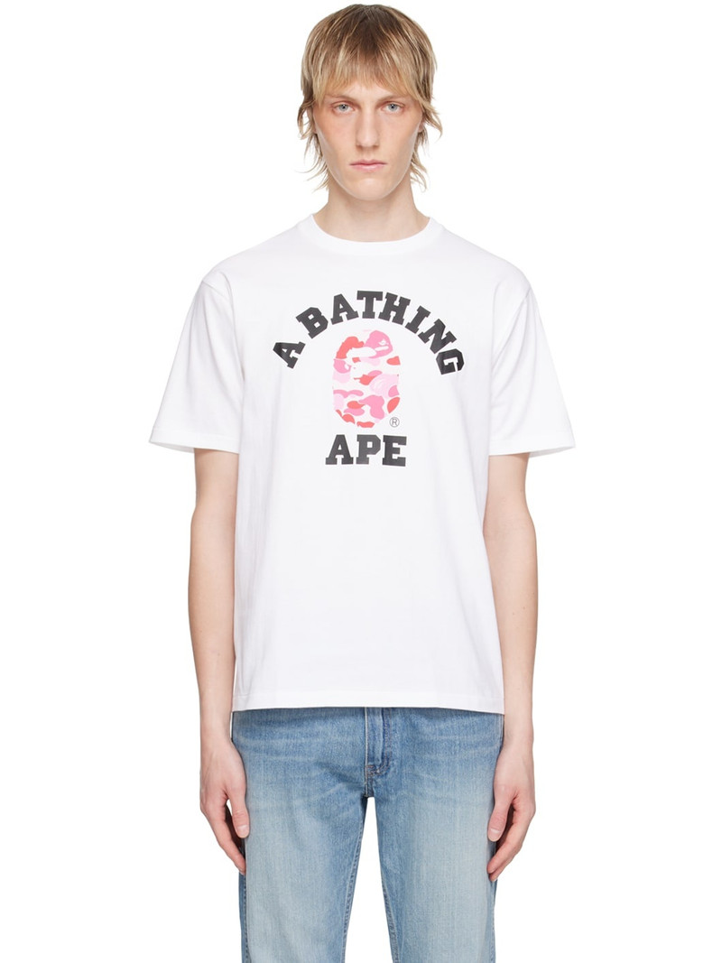 White Camo College T-Shirt - 1