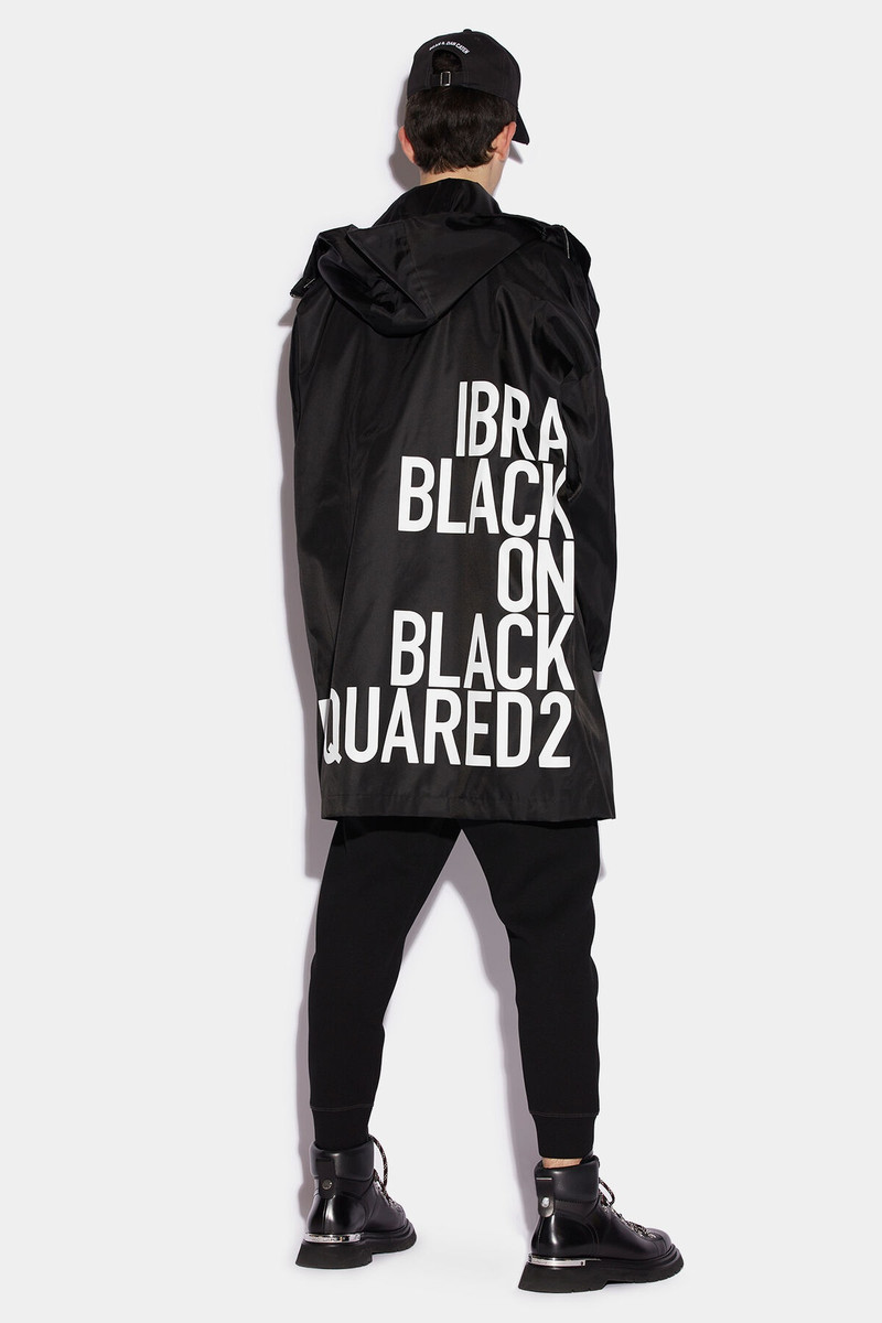 DSQUARED2 IBRA BLACK ON BLACK WINDBREAKER outlook