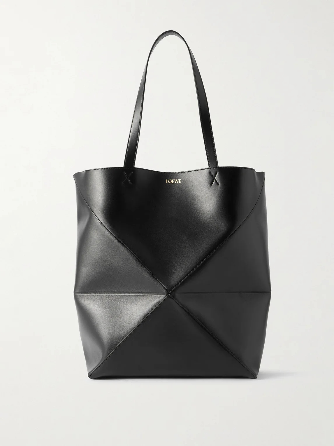 Puzzle Large Panelled Leather Tote Bag - 1