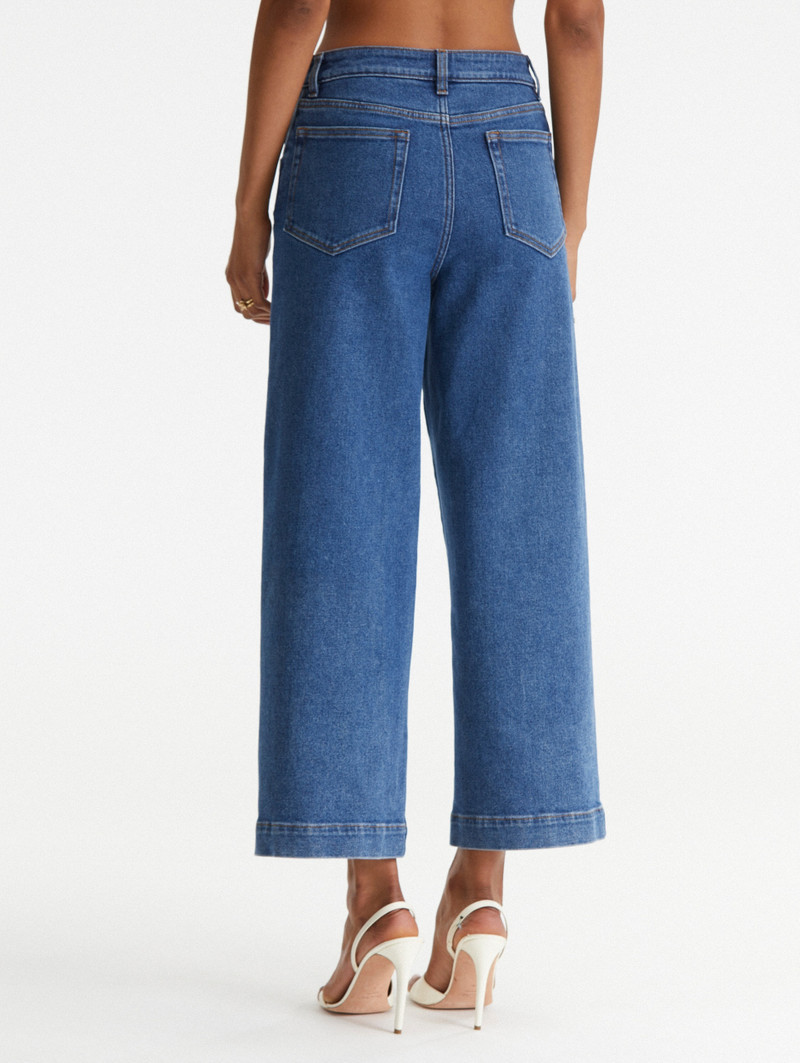 2 POCKET DENIM CULOTTE JEANS 4