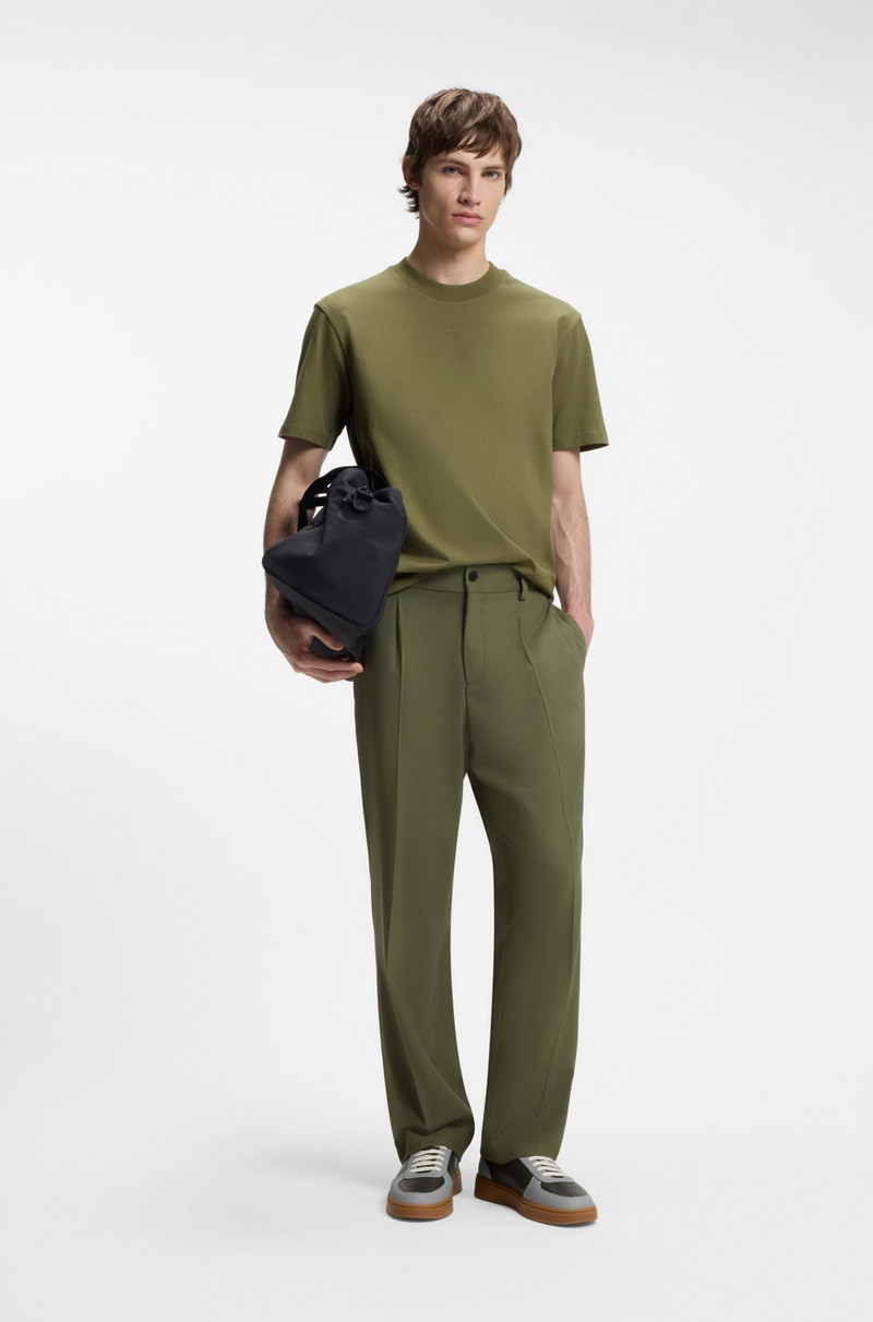 HUGO RELAXED-FIT COTTON-JERSEY T-SHIRT WITH LOGO PRINT outlook