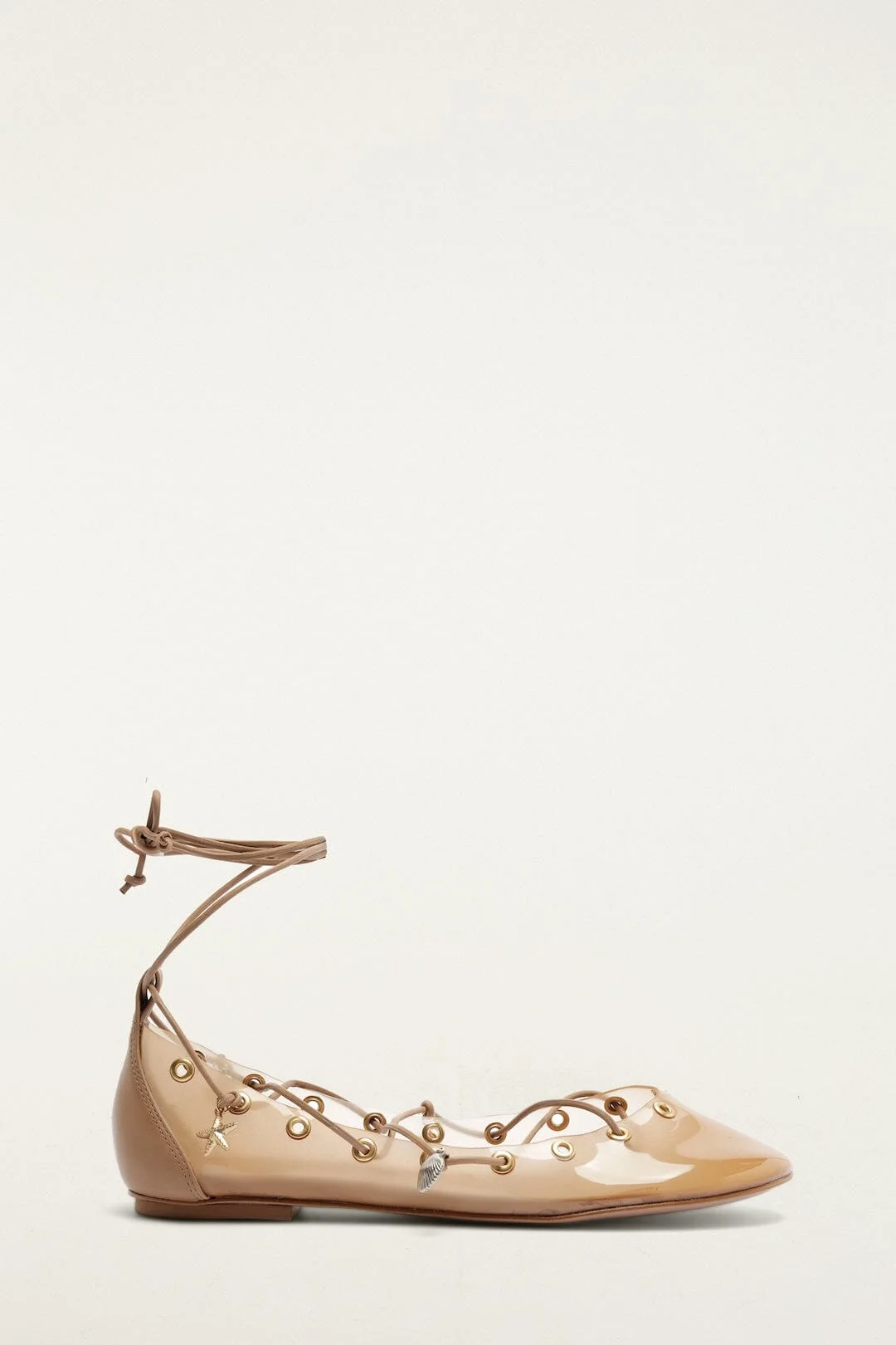 Sand Sea Lace Up Jelly Ballerina - 1