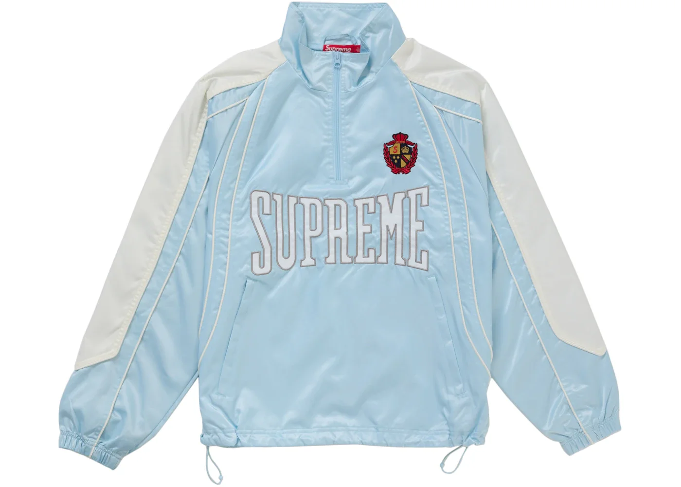 Supreme Satin Piping Pullover Light Blue - 1