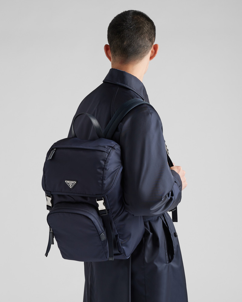 Prada Re-Nylon and Saffiano leather backpack outlook