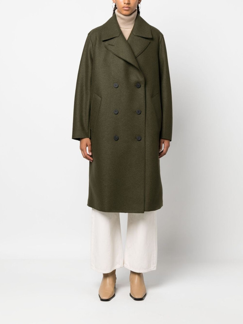 Harris Wharf London Sailor double-breasted virgin wool coat outlook