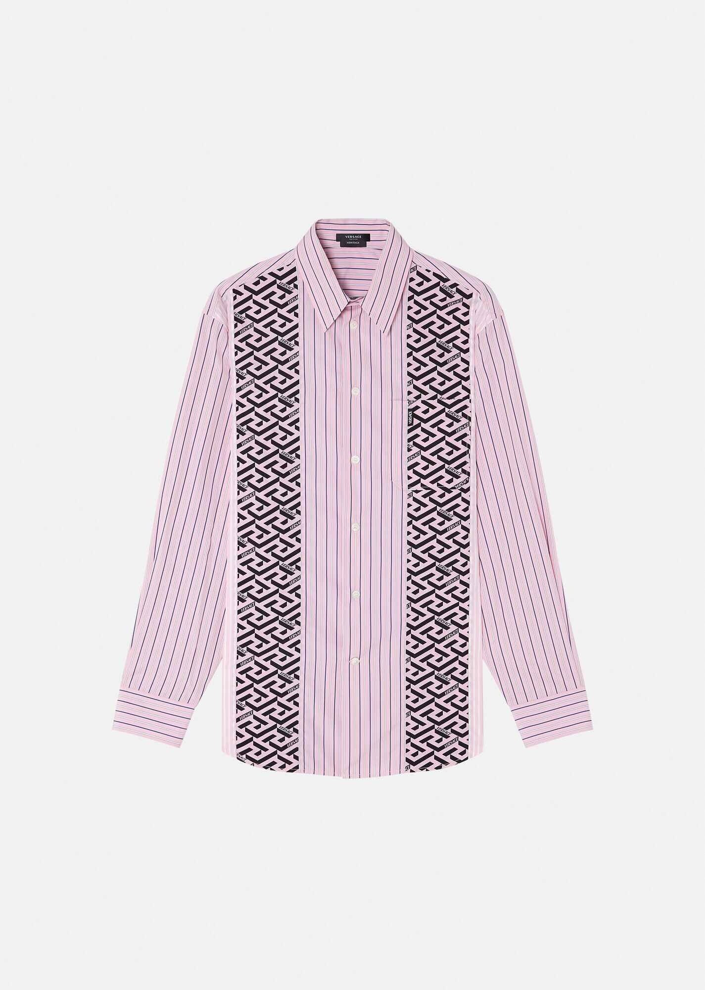 La Greca Cotton Poplin Shirt - 1