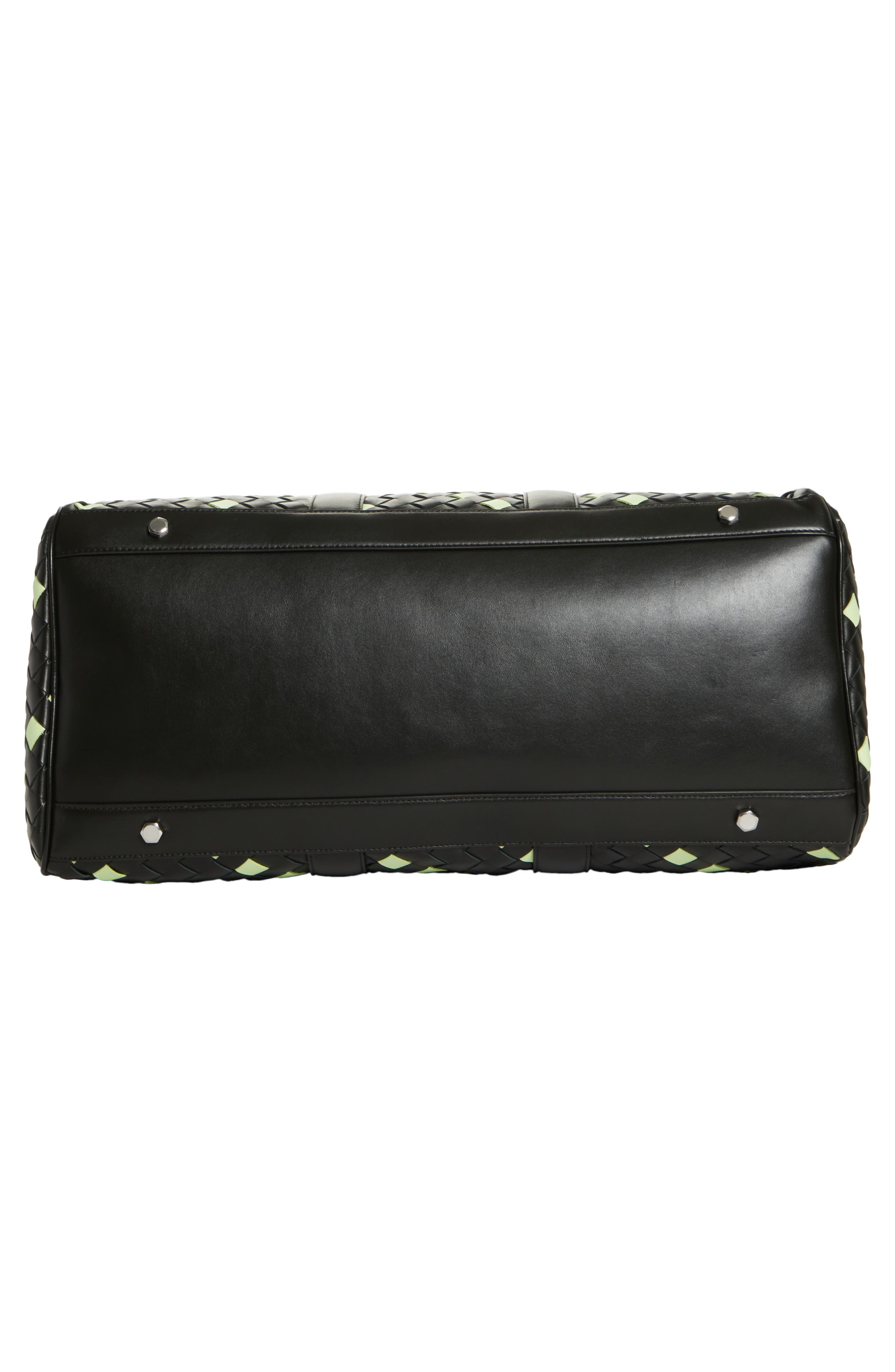 Bottega Veneta Medium Intrecciato Leather Duffle Bag in 3077 Dark Gre-Fene/D.g-Si at Nordstrom - 5