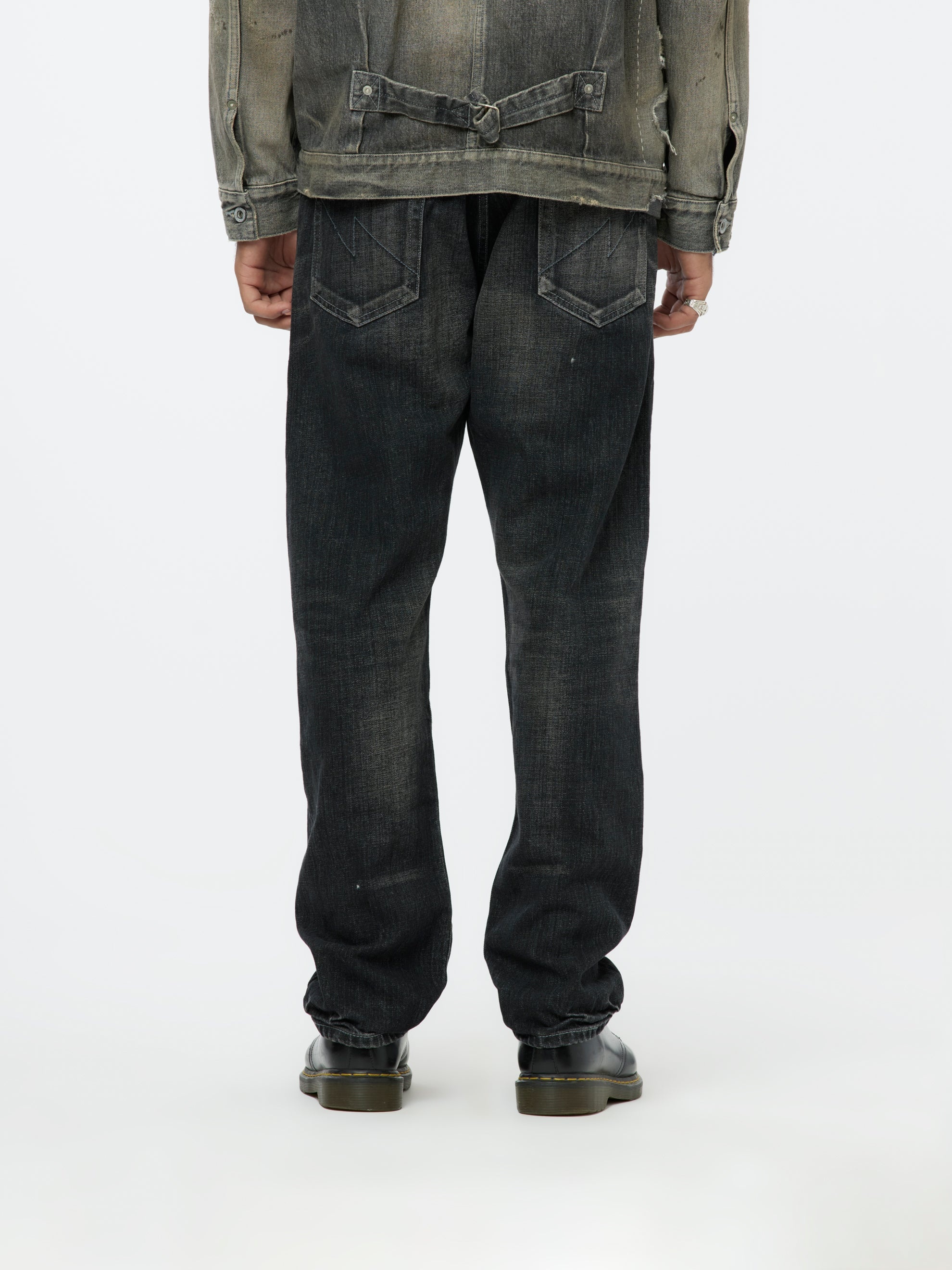 NEIGHBORHOOD WASHED DENIM DP MID PANTS (BLACK) | REVERSIBLE