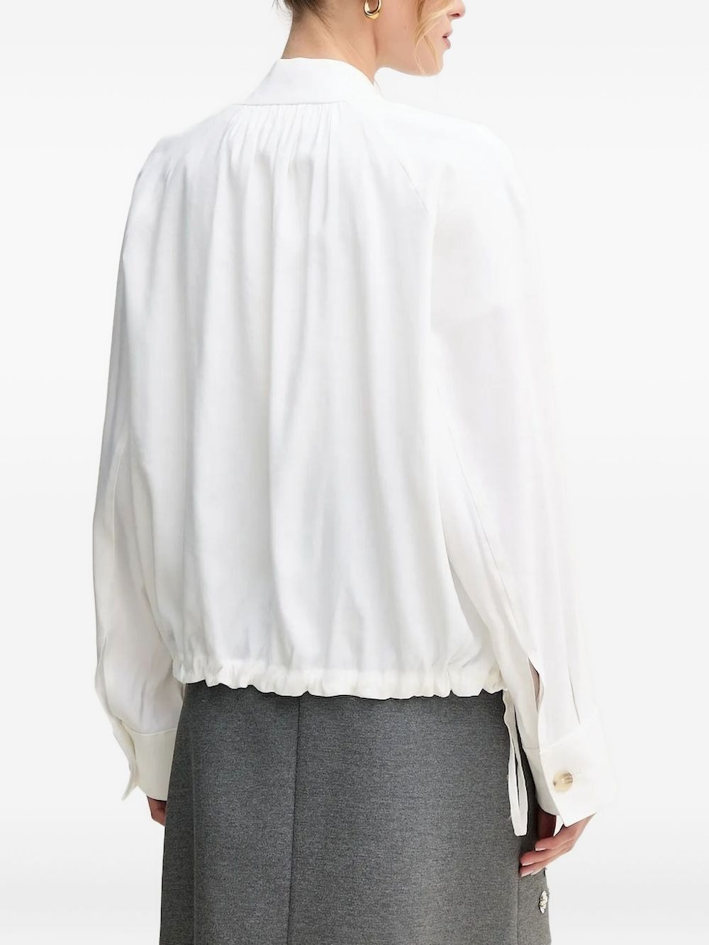 drawstring cuff jacket - 3