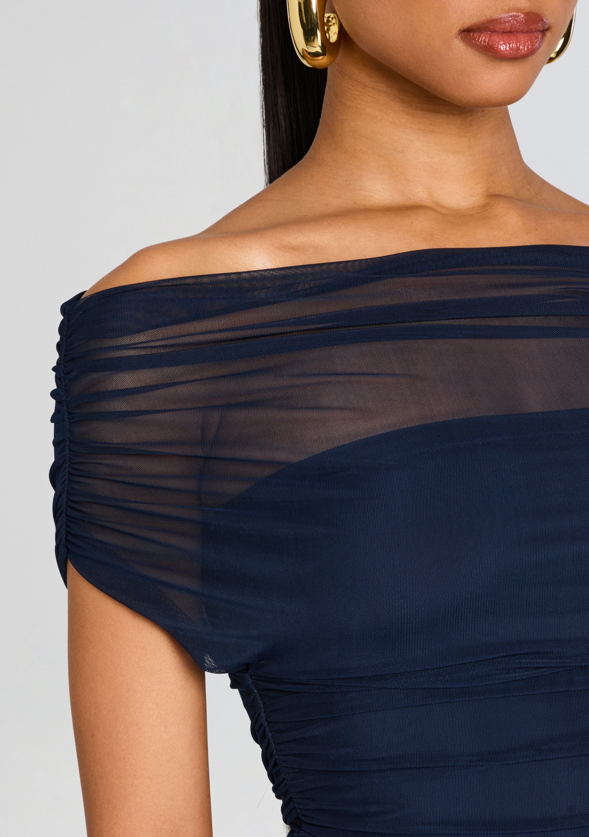 NOEL MESH MIDI DRESS - 2