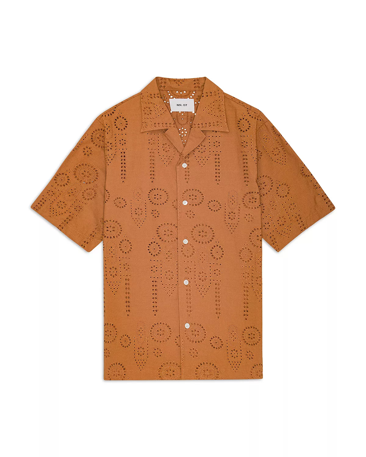 Ben Relaxed Fit Eyelet Camp Shirt - 5