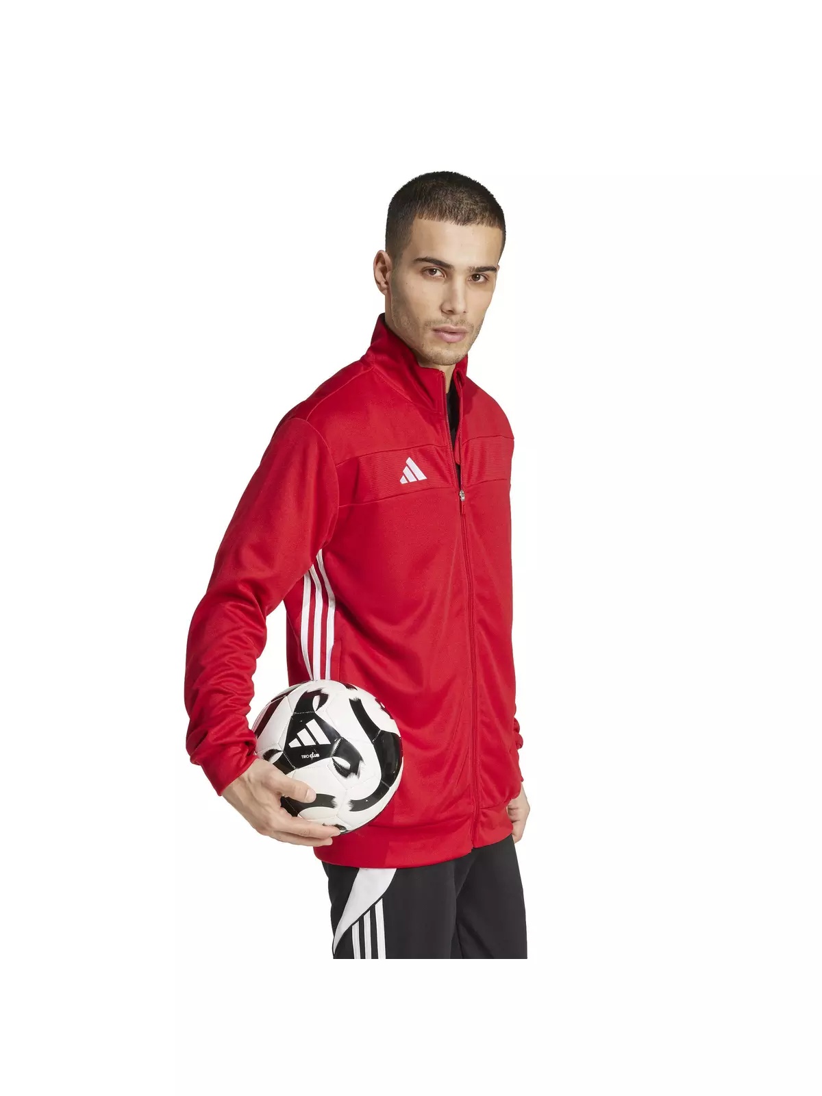 Men's Tiro 25 Essentials Training Track Top -Red - 5