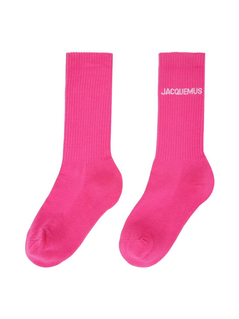 JACQUEMUS Pink Les Classiques 'Les chaussettes Jacquemus' Socks outlook