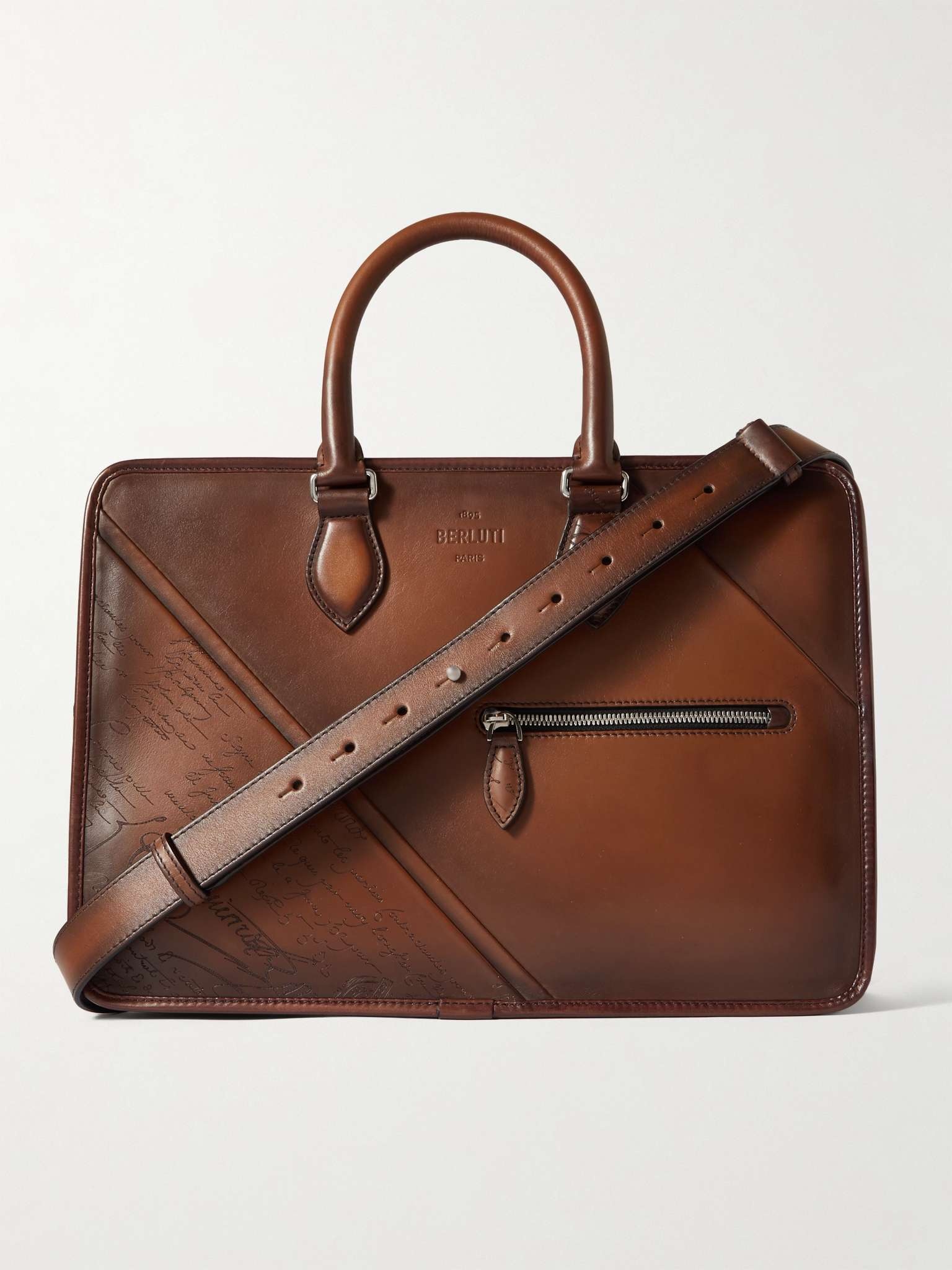 Un Jour Mini Scritto Leather Briefcase - 1