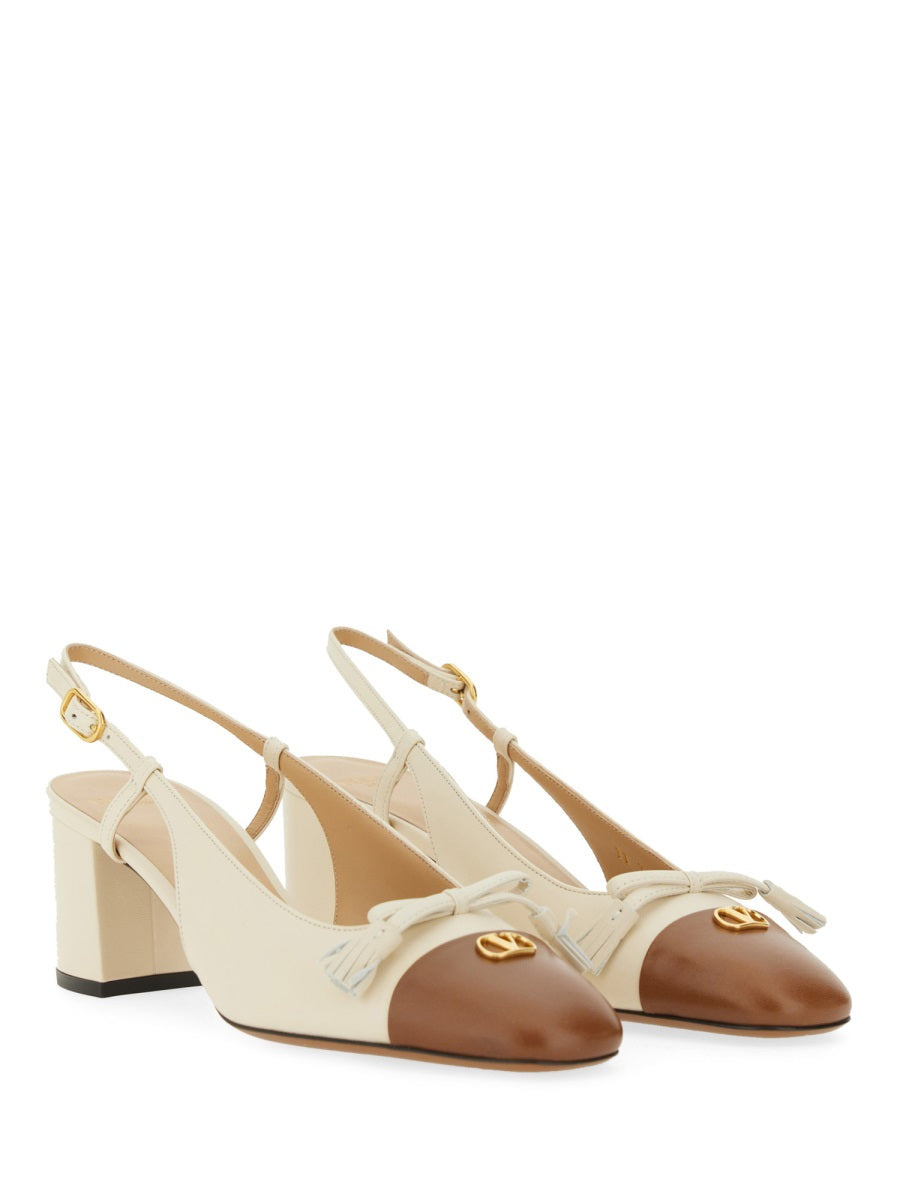 "Valet Du Roi" Slingback Décolleté In Kidskin - 2