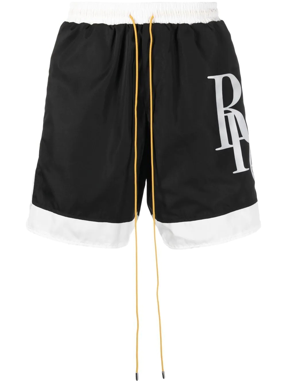 logo-print track shorts - 1