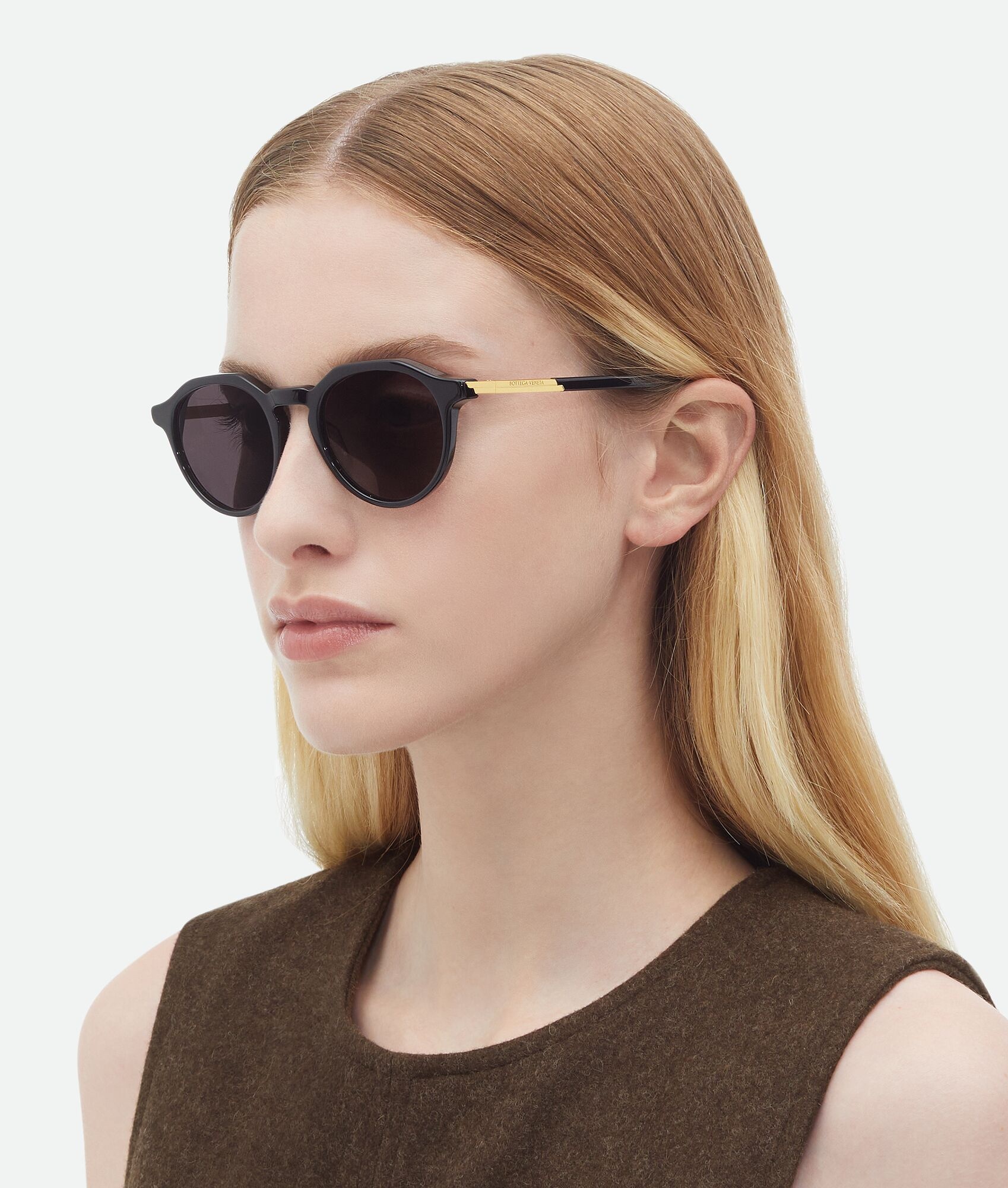 Bottega Veneta Green Panthos Sunglasses