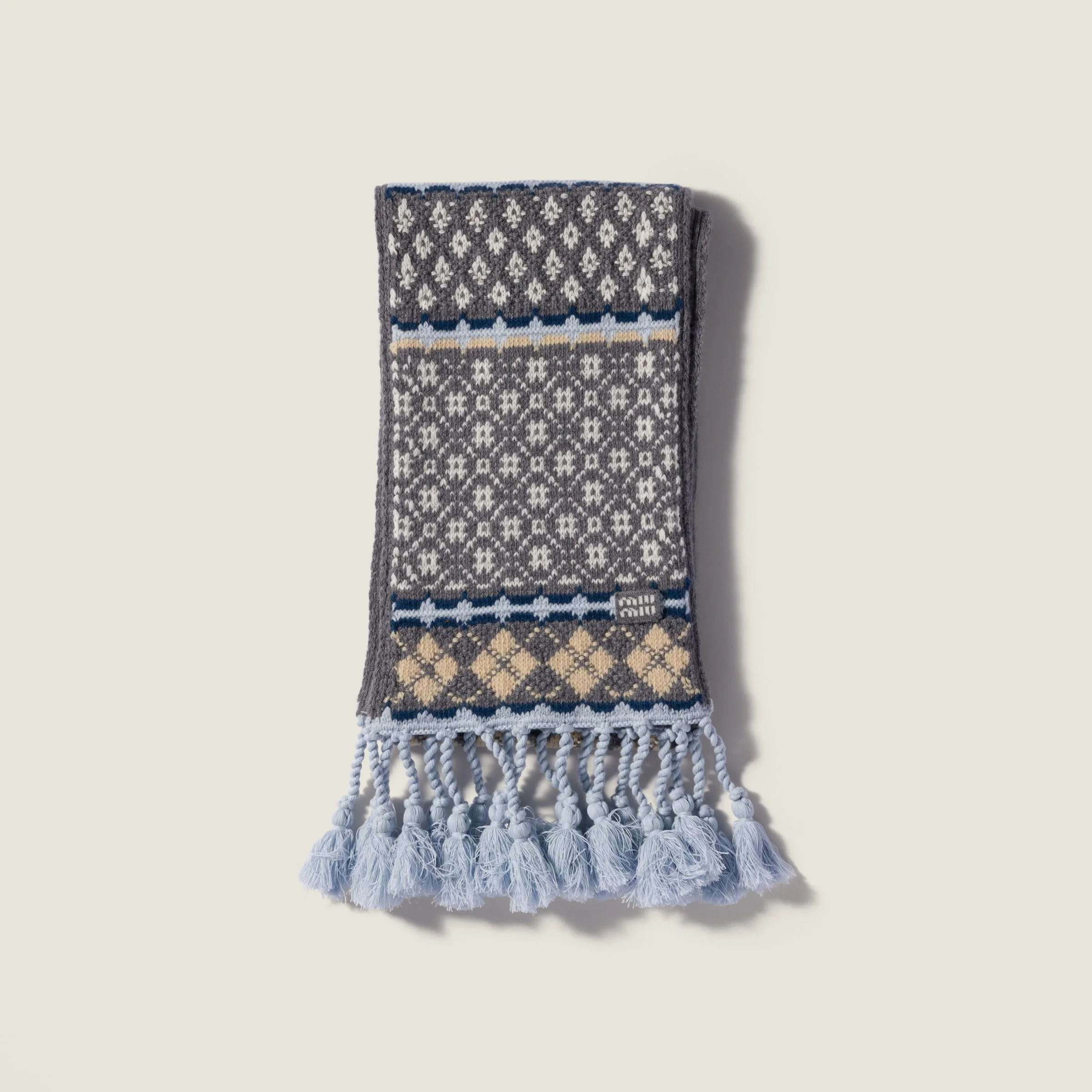 Wool and cashmere scarf - 1