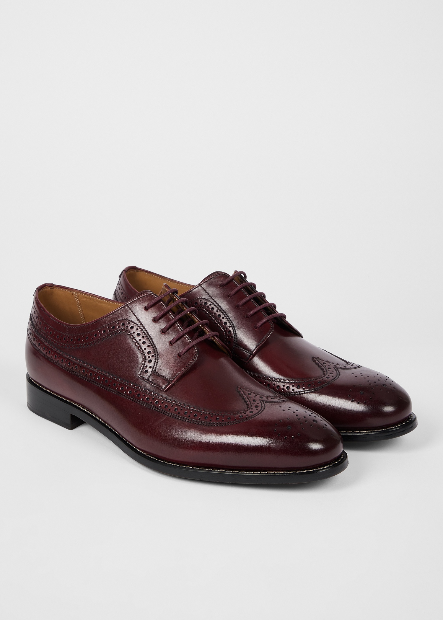 Bordeaux Leather 'Collins' Brogues - 2