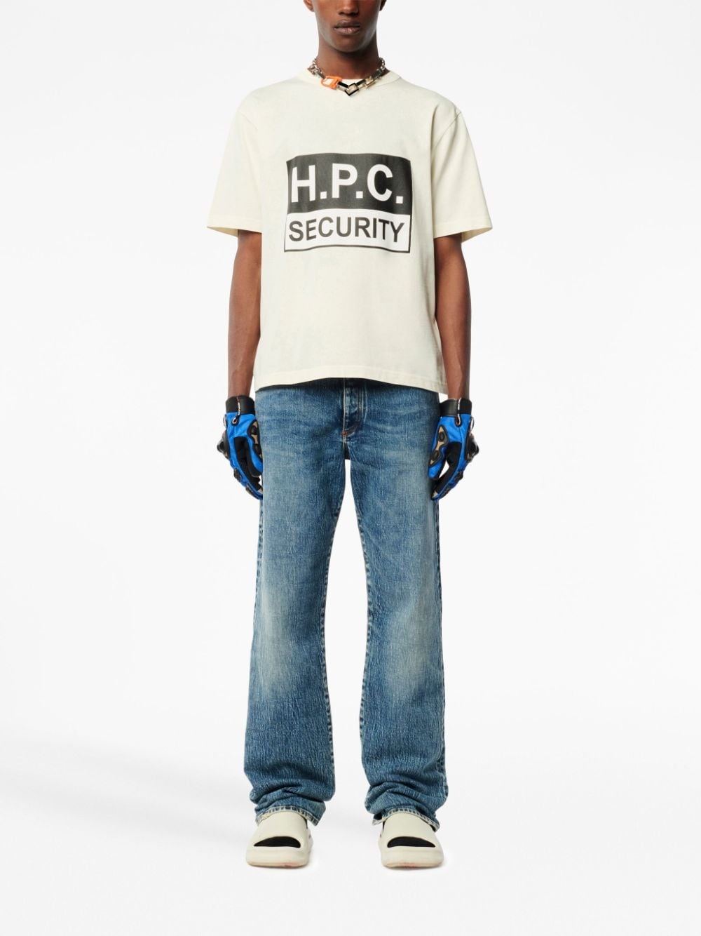 Security logo-print cotton T-shirt - 2