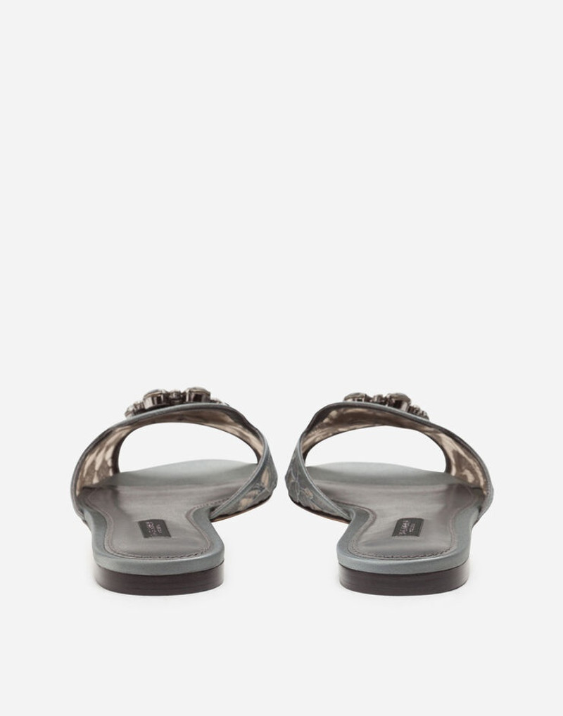 Dolce & Gabbana Slippers in lace with crystals outlook