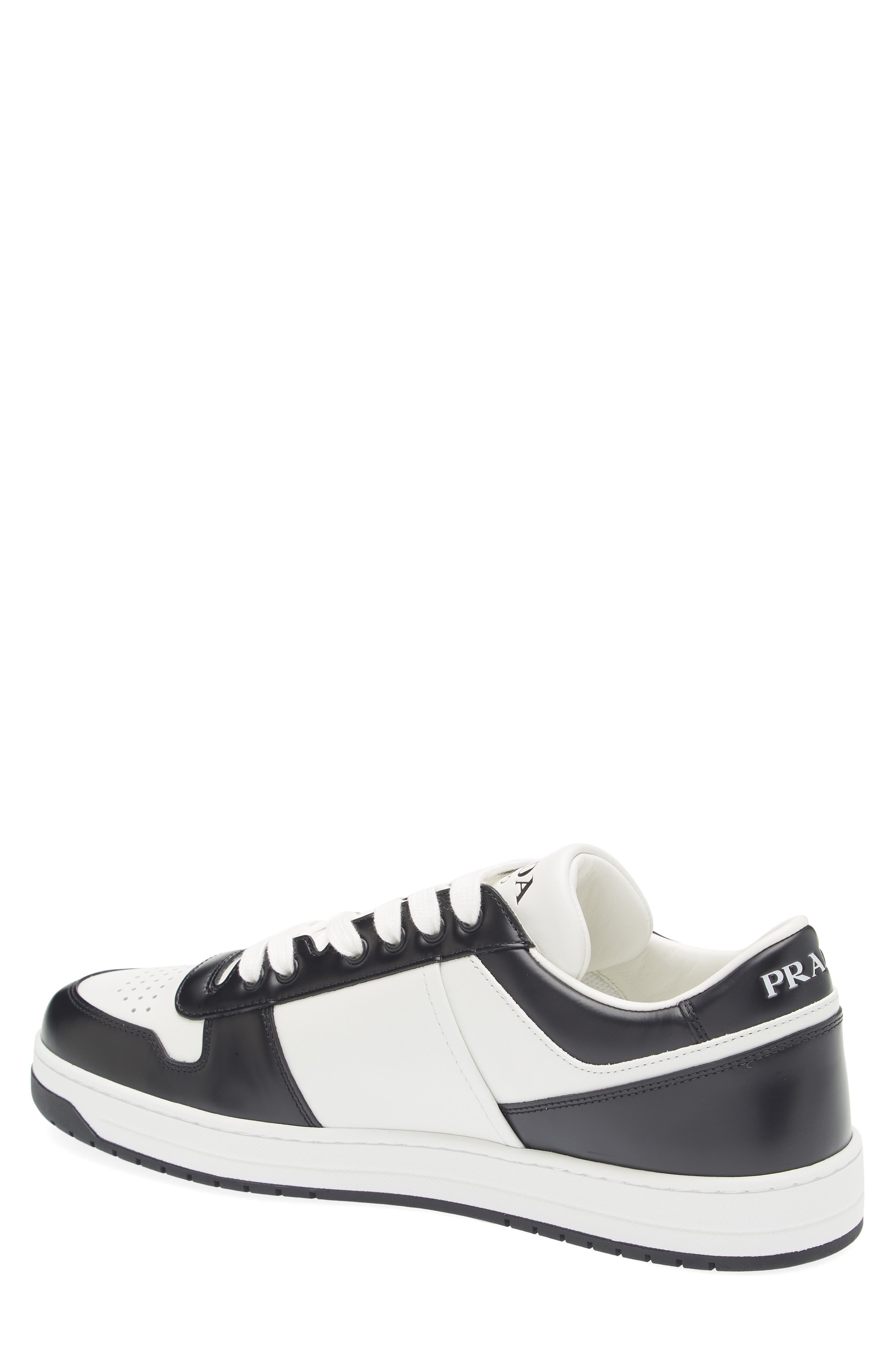 Prada Downtown Sneaker in Bianco/Nero at Nordstrom - 2