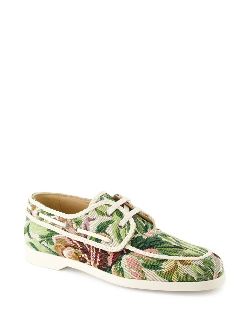 Valentino leather boat shoes outlook
