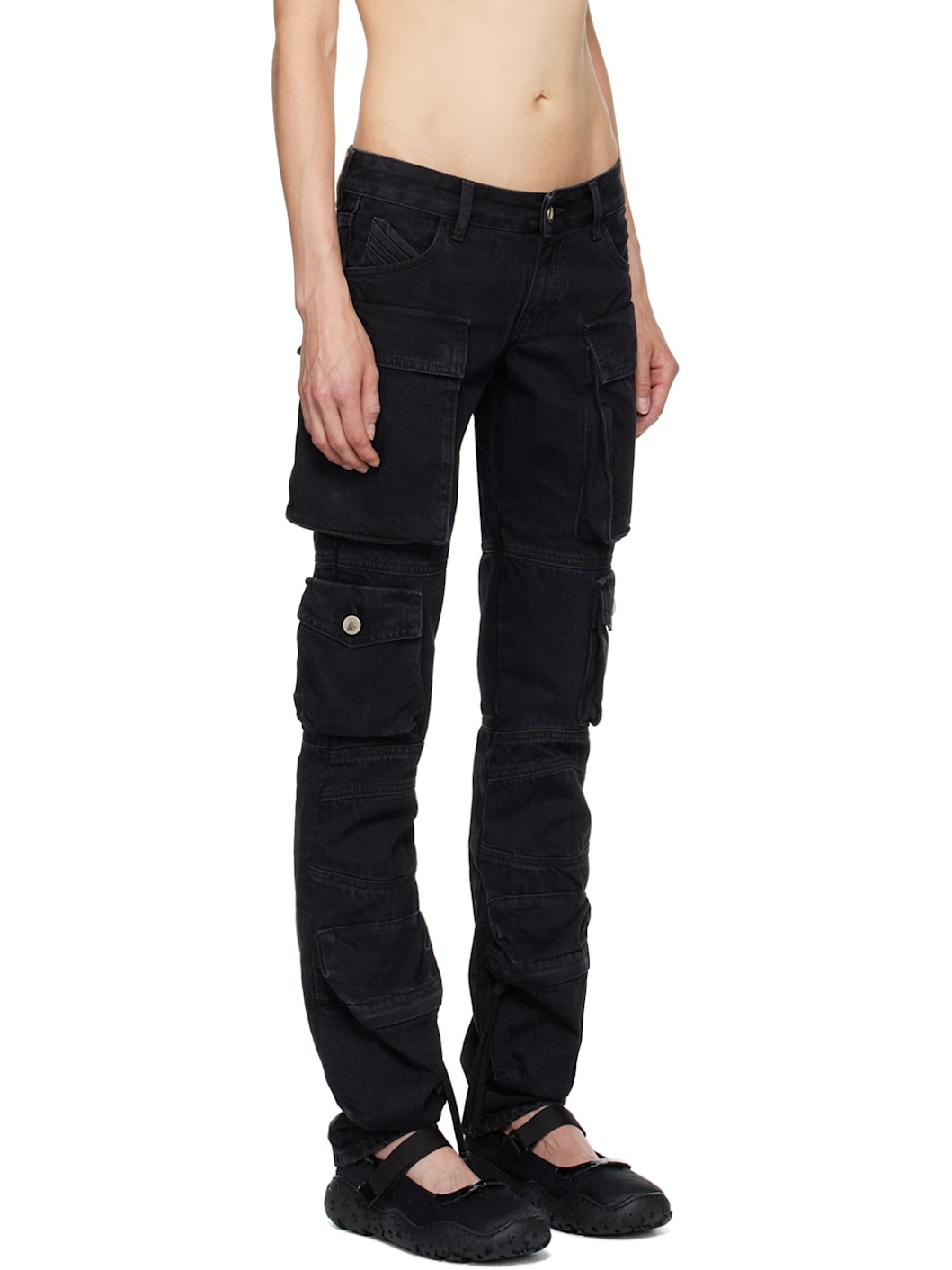 Black Essie Long Jeans - 2
