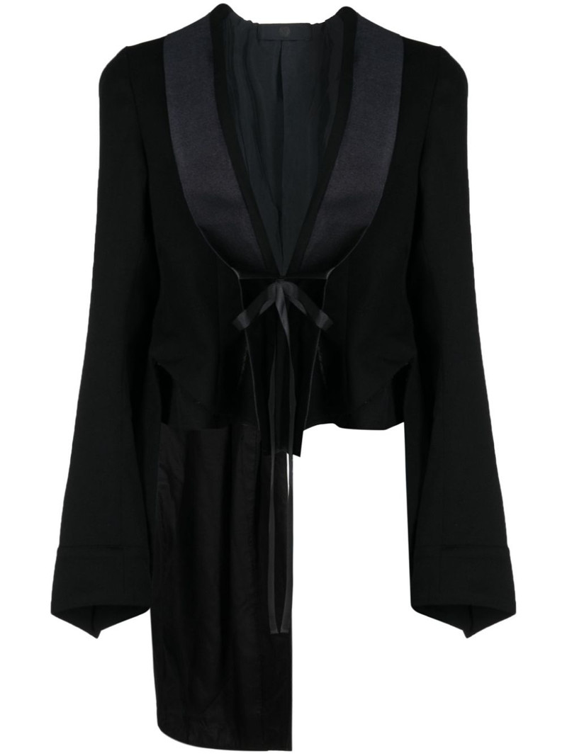 asymmetric tie-fastening jacket 1