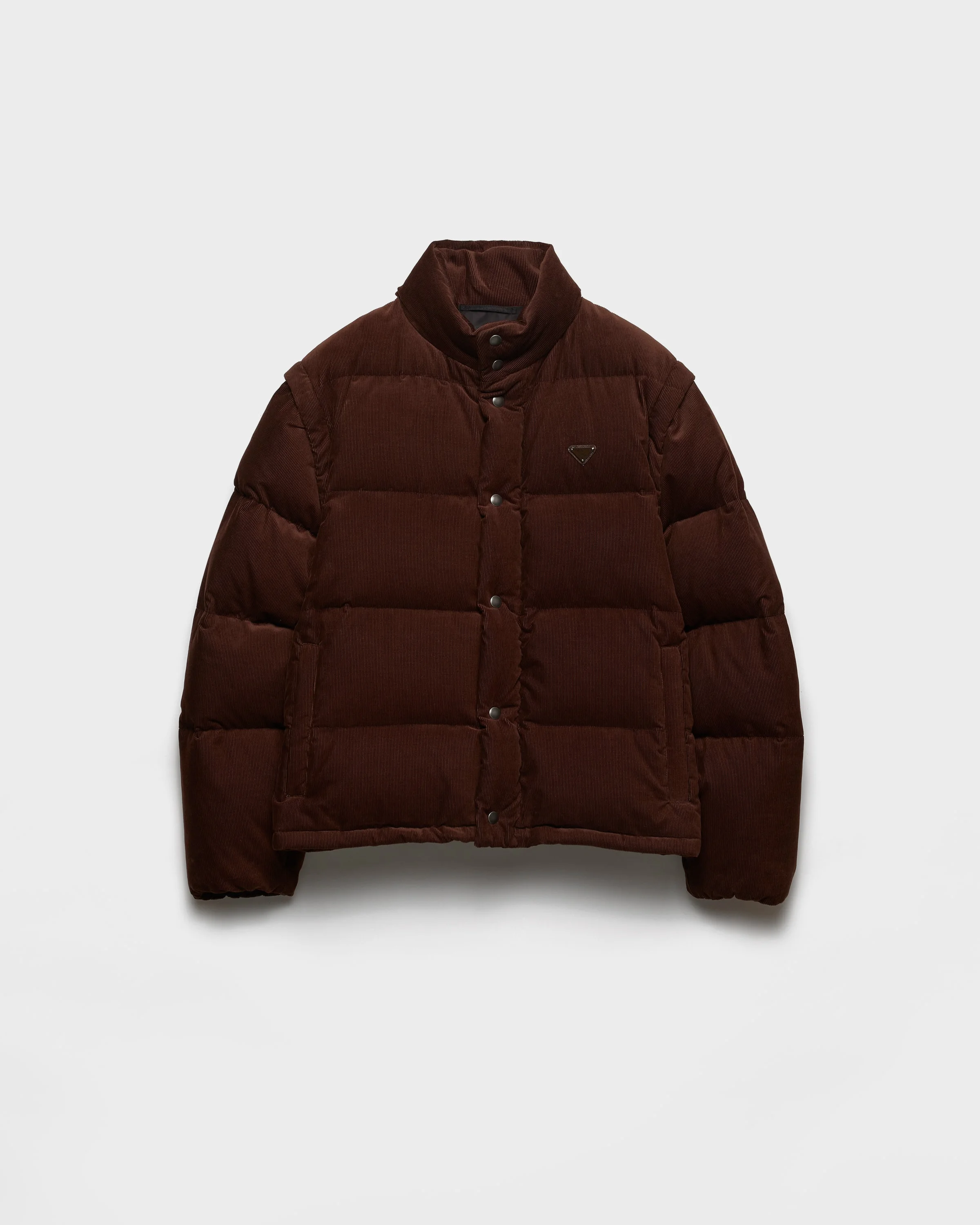 Medium-weight corduroy down jacket - 1