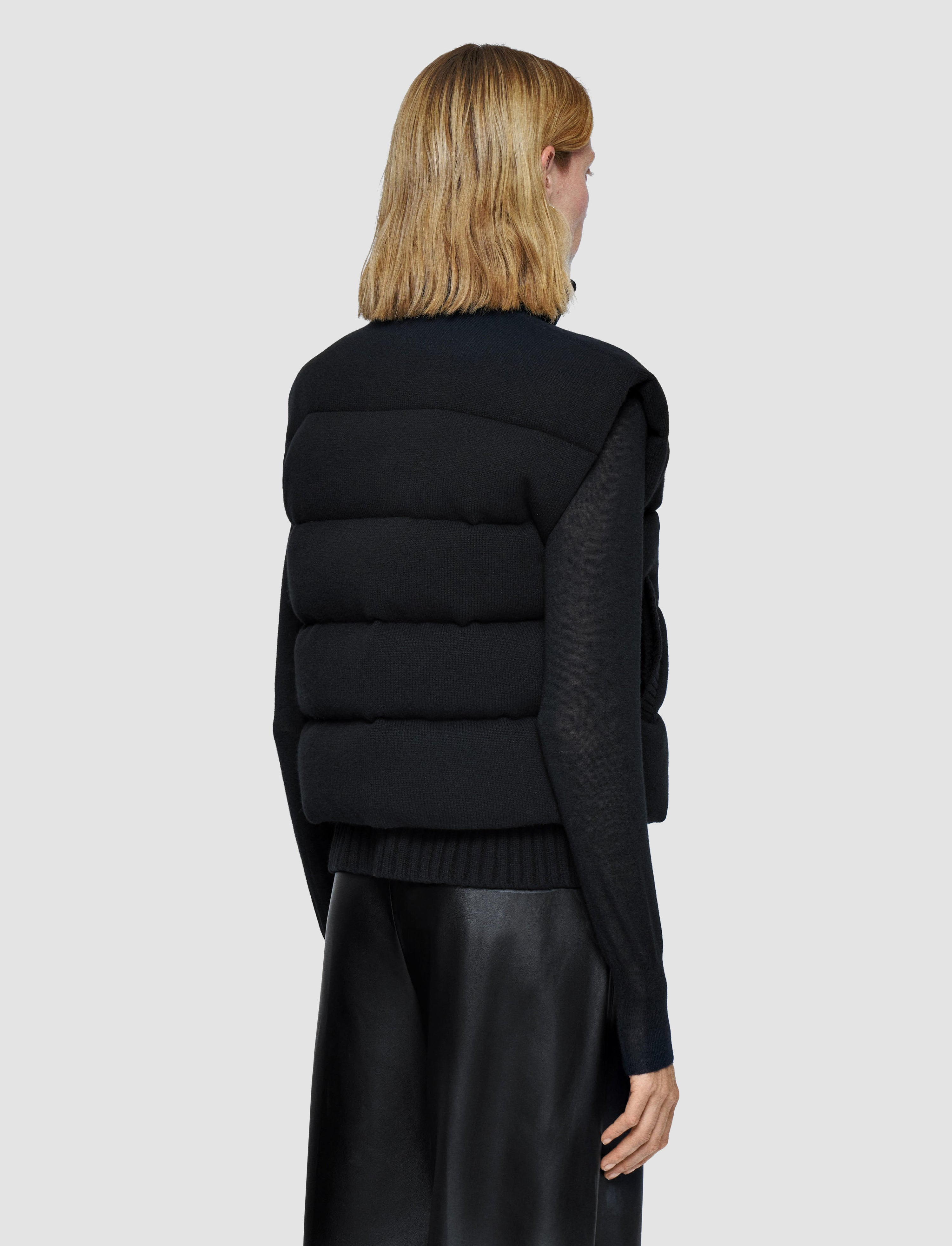 Knitted Down Puffer Gilet - 4