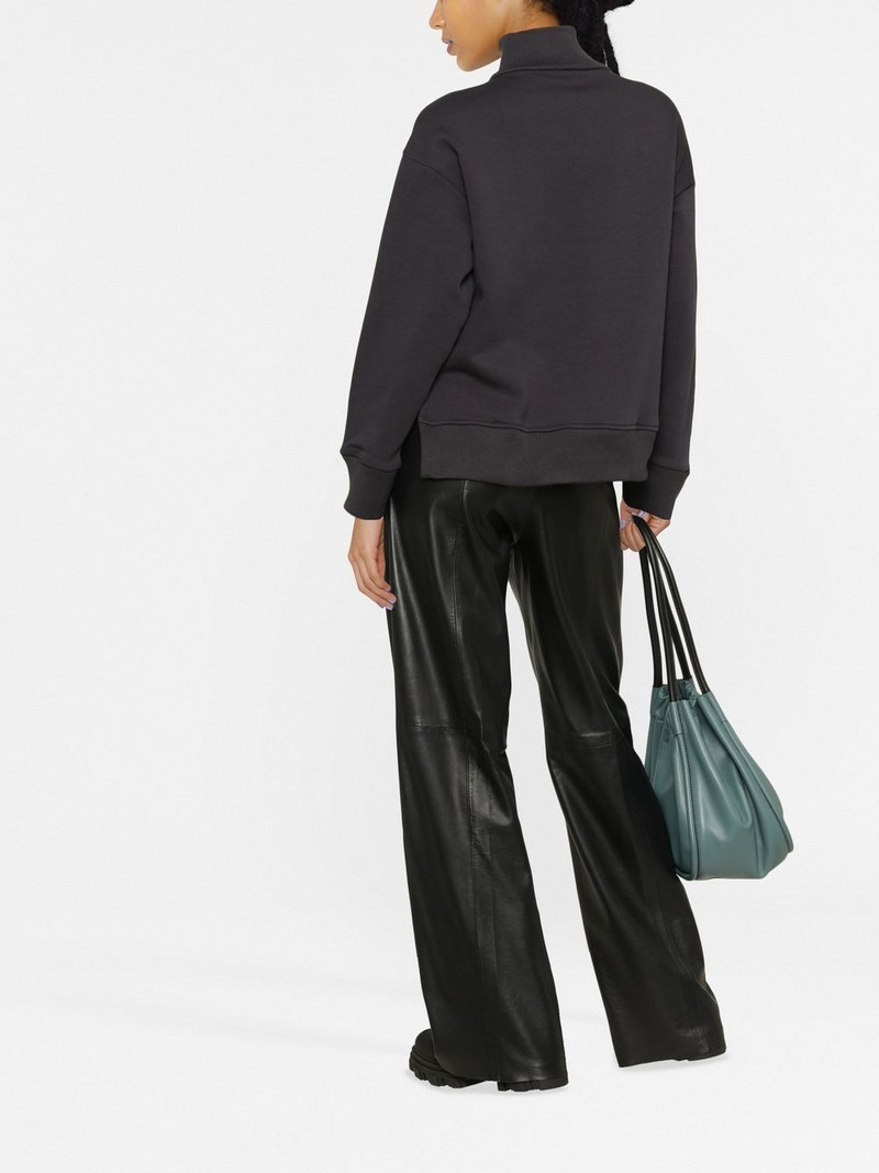 logo-embroidered quarter-zip sweatshirt 4