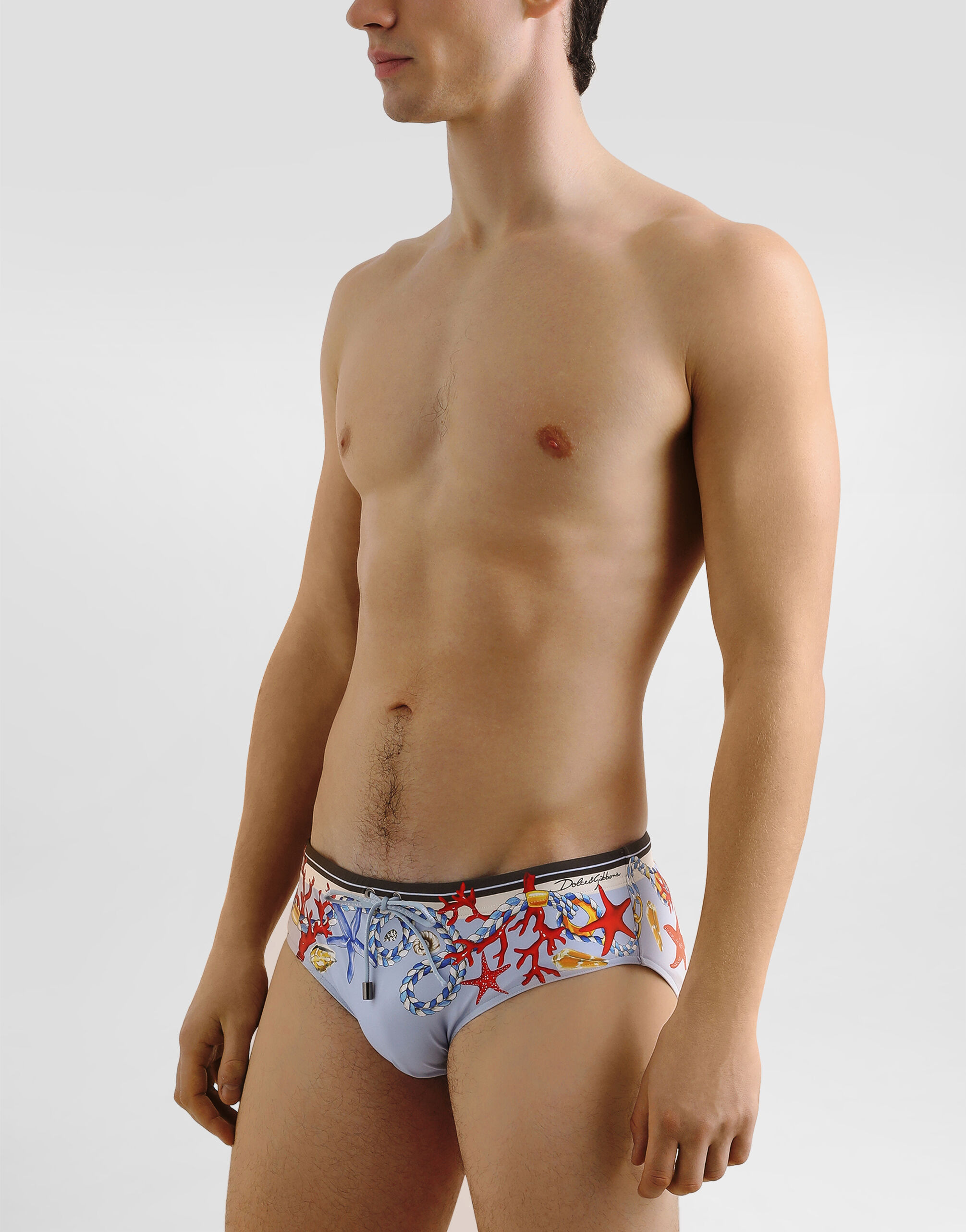 Shell-print swim briefs - 2