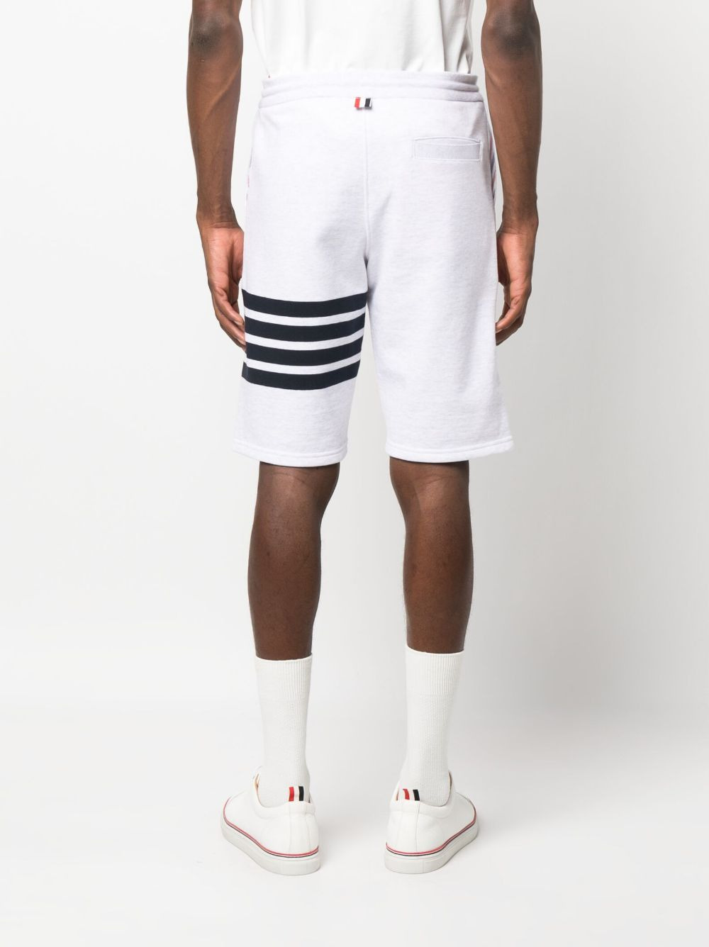 stripe-detail sweatpants - 4