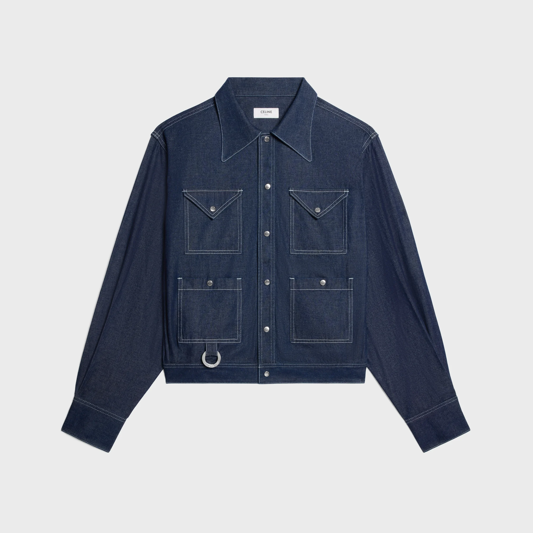 shirt IN COTTON DENIM - 1