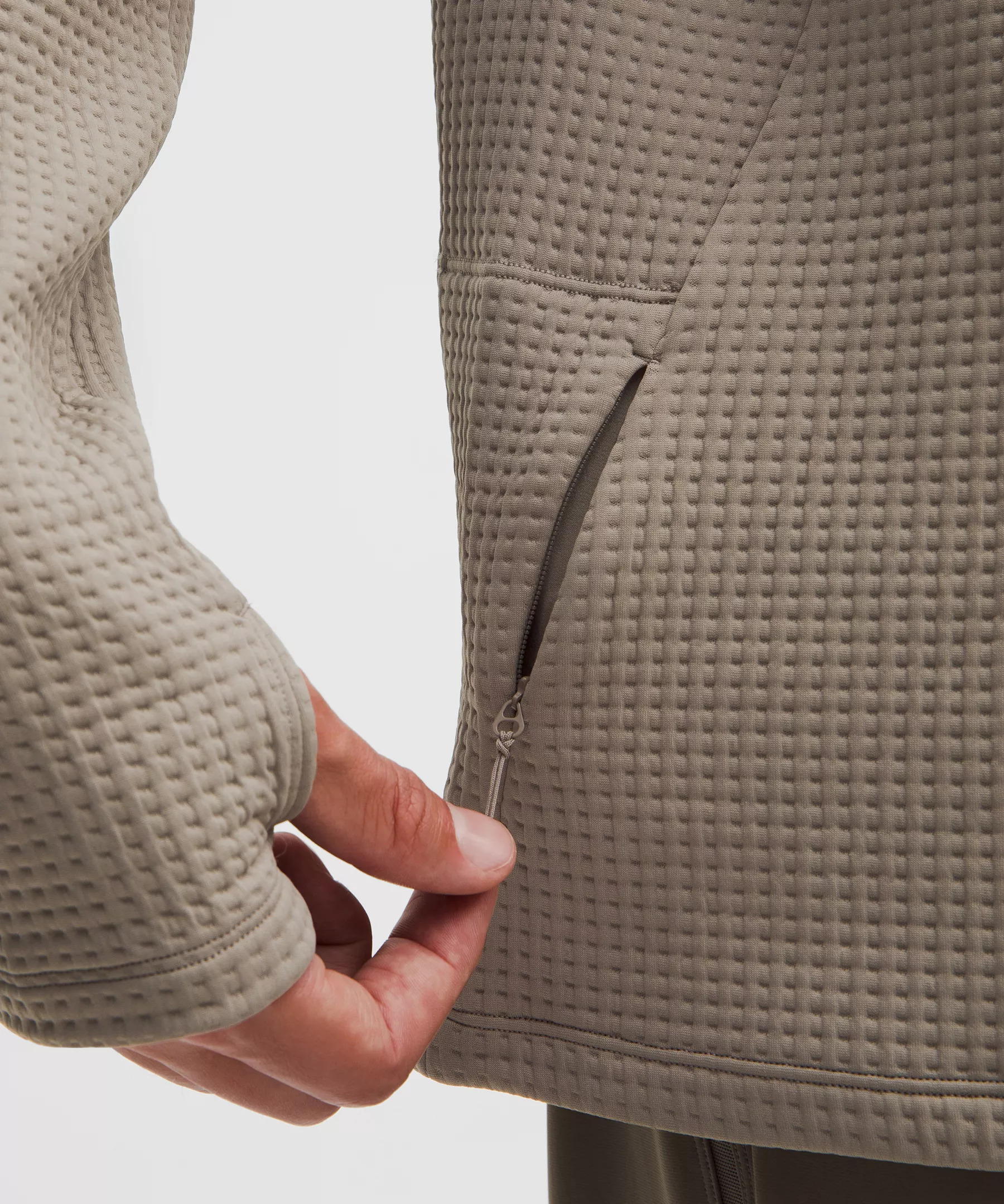 Waffle-Knit Half Zip - 5