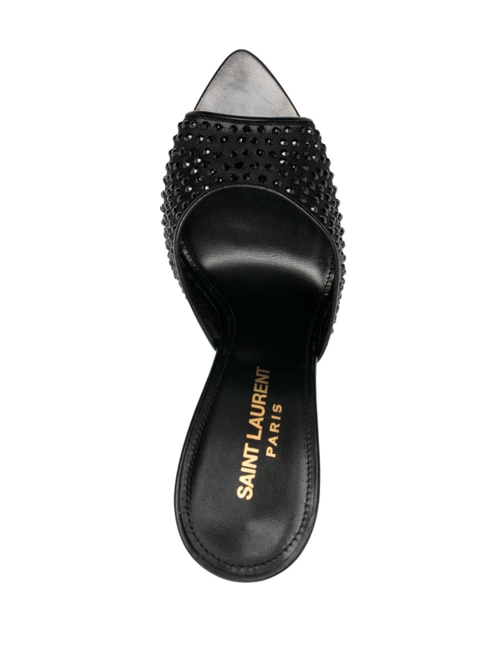 crystal-embellished 120mm leather mules - 4