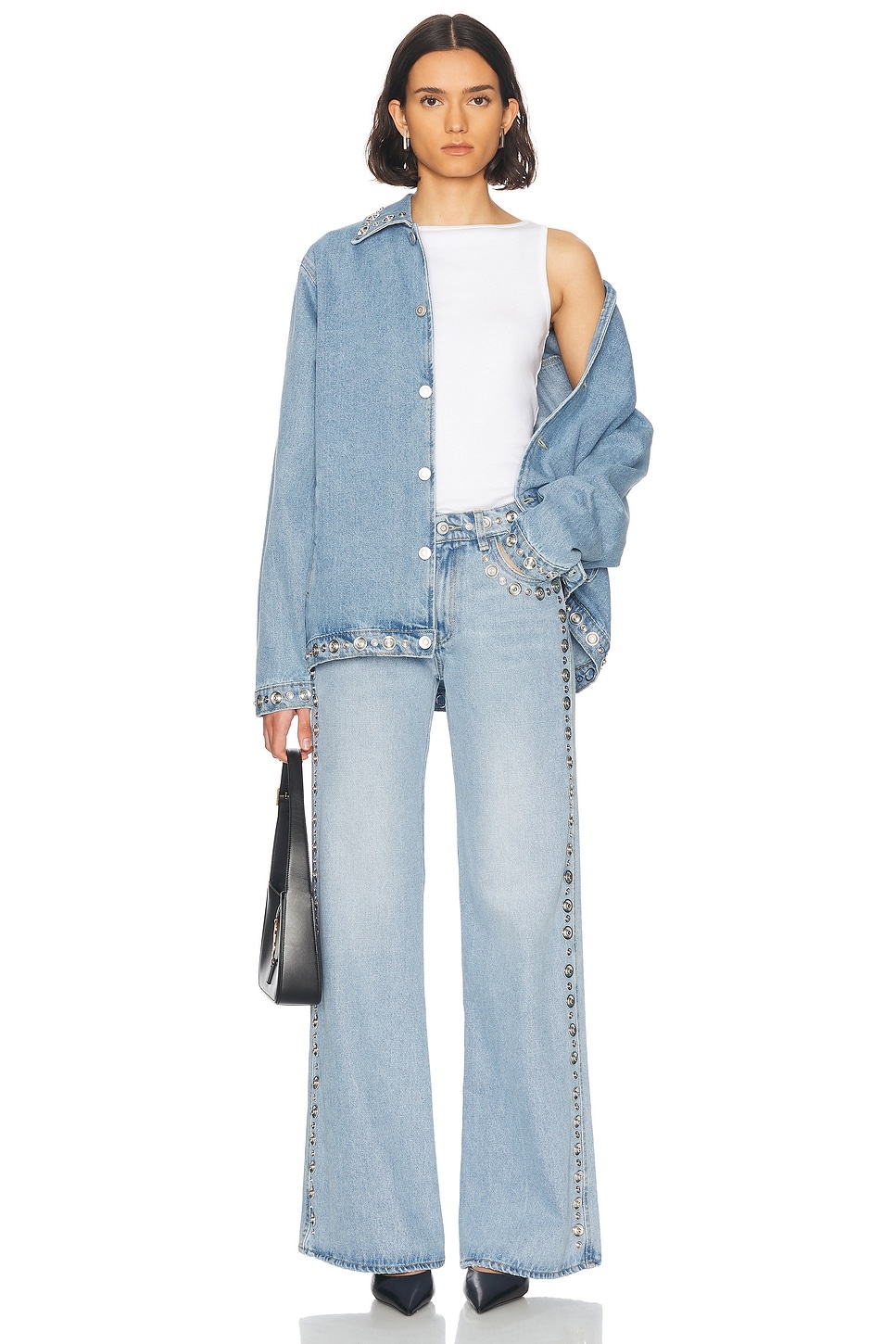 Studded Wide Leg - 5