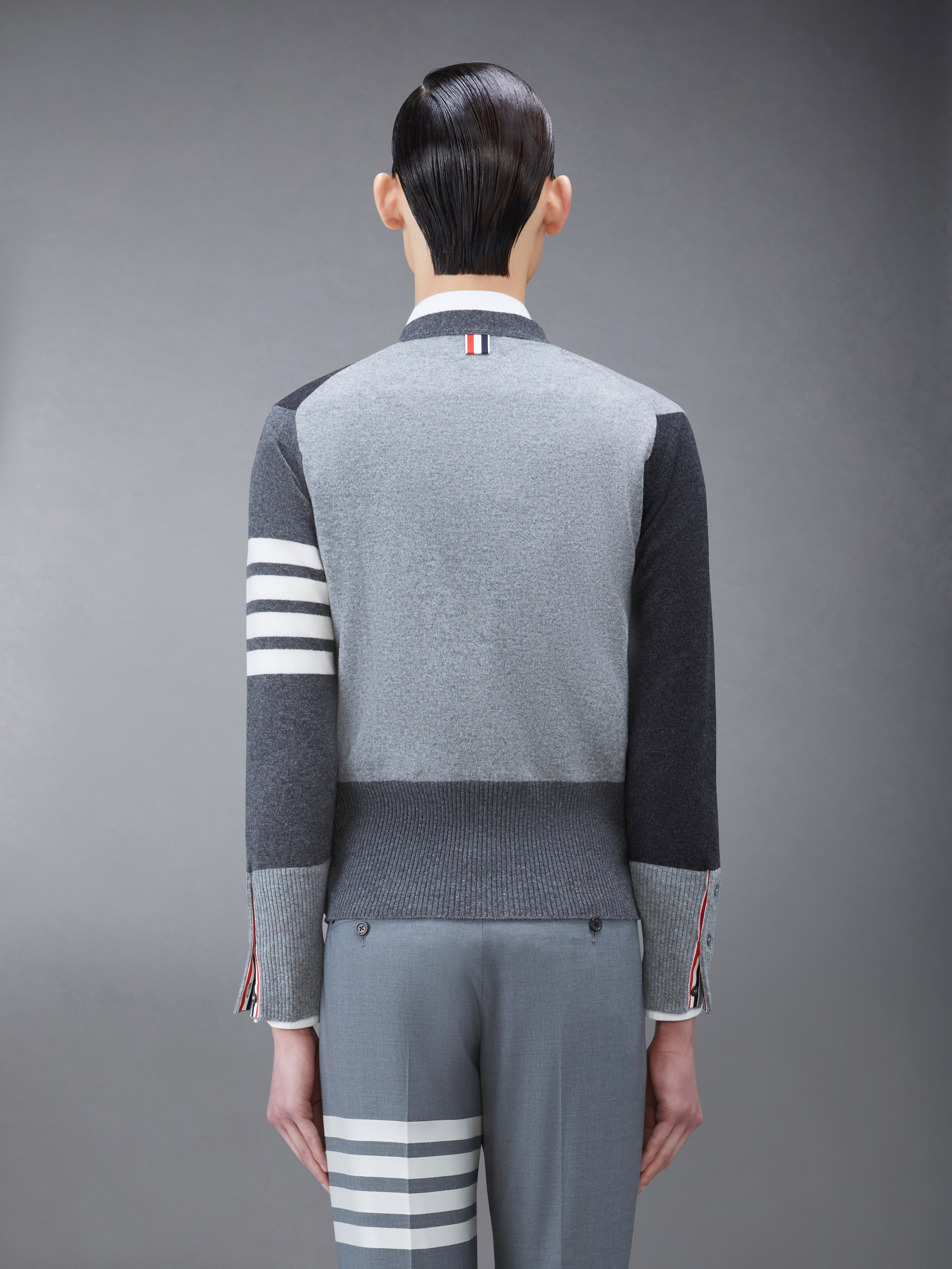 fitted waist v-neck cardigan - 2