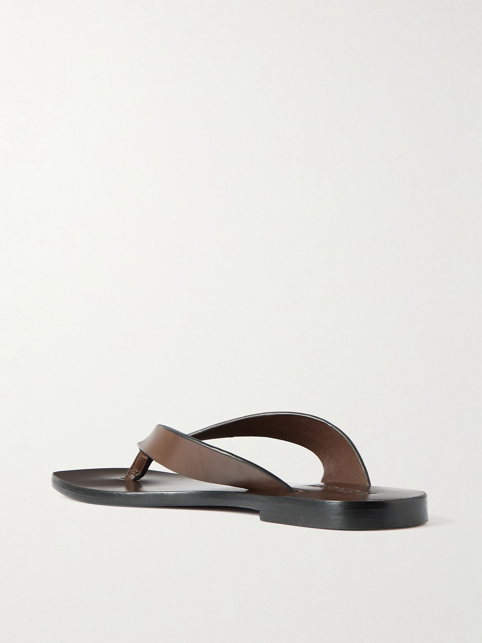 Kinto leather flip flops Brown - 3