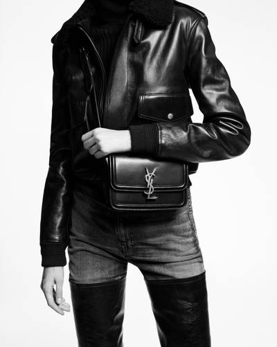 SAINT LAURENT solferino small satchel in box saint laurent leather outlook